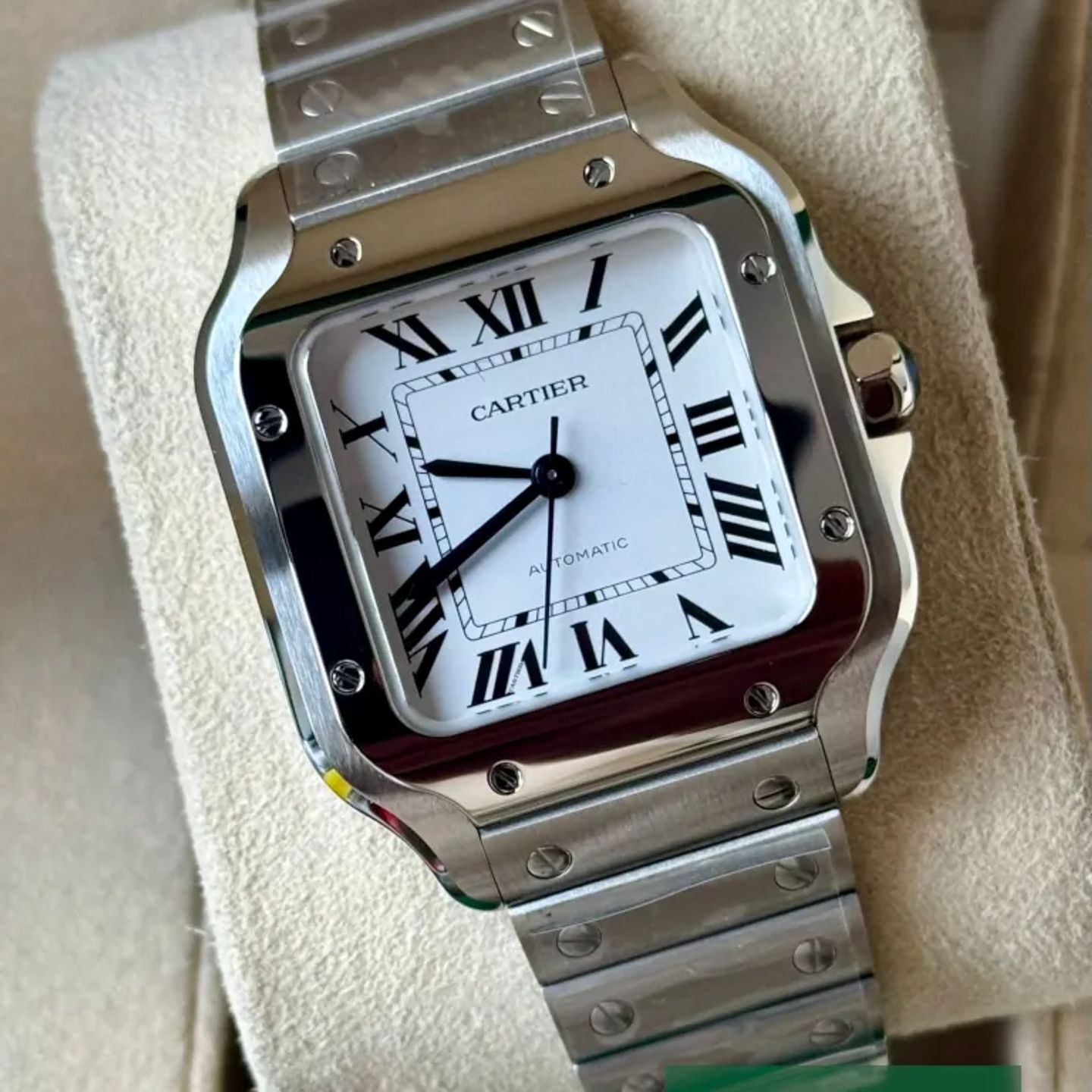 Cartier Santos WSSA0029 (2025) - Zilver wijzerplaat 35mm Staal (1/1)