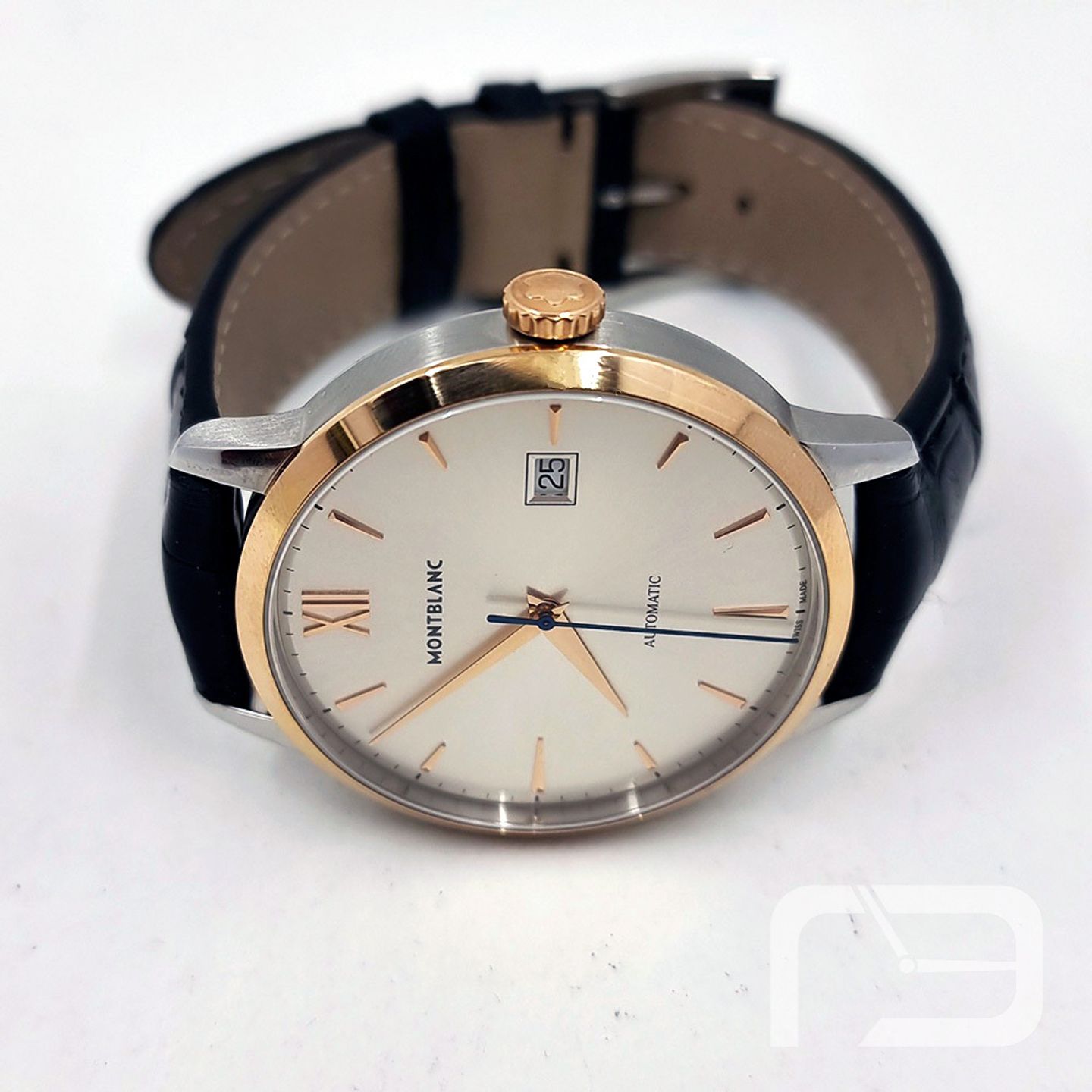 Montblanc Heritage Spirit 111624 (2024) - Zilver wijzerplaat 39mm Goud/Staal (5/8)