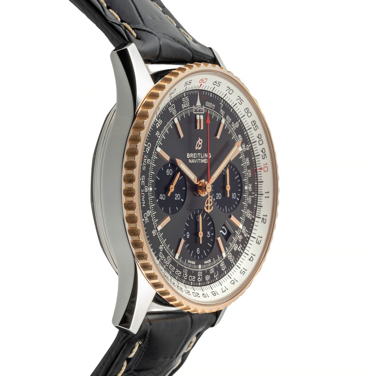 Breitling Navitimer 1 B01 Chronograph UB0121211F1P1 (Onbekend (willekeurig serienummer)) - Grijs wijzerplaat 43mm Staal (6/8)