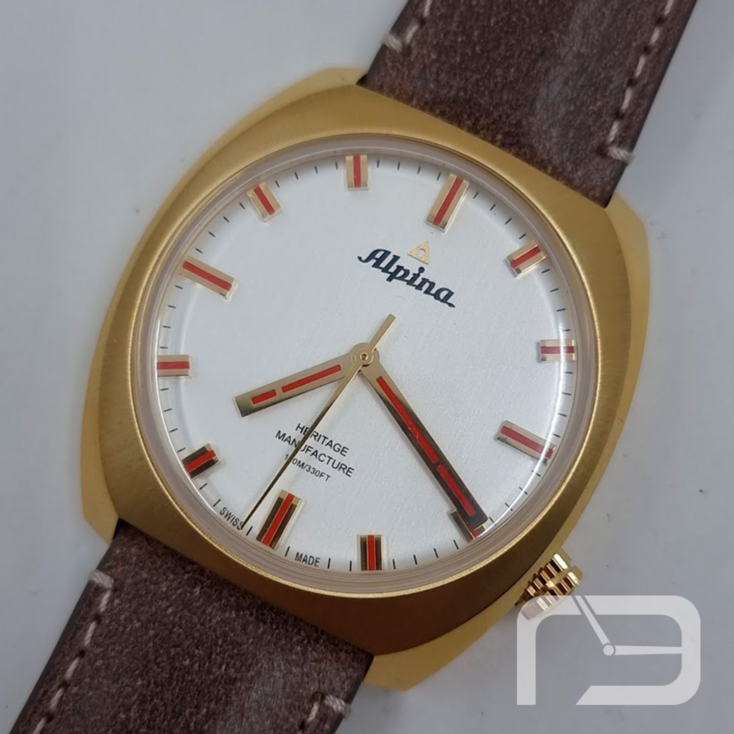 Alpina Startimer AL-709SR4SH5 (2024) - White dial 42 mm Gold/Steel case (1/8)