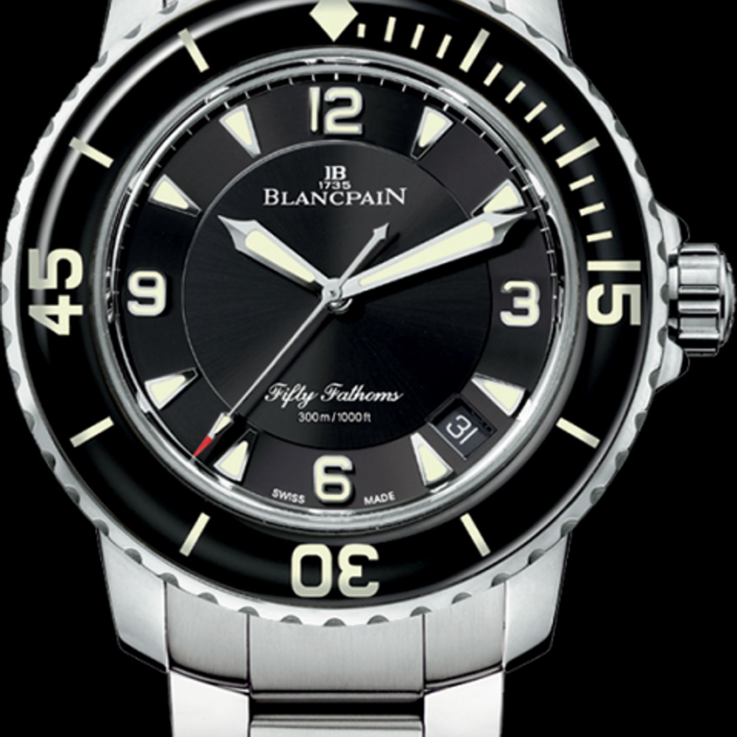 Blancpain Fifty Fathoms 5015-1130-71S (2022) - Black dial 45 mm Steel case (1/1)