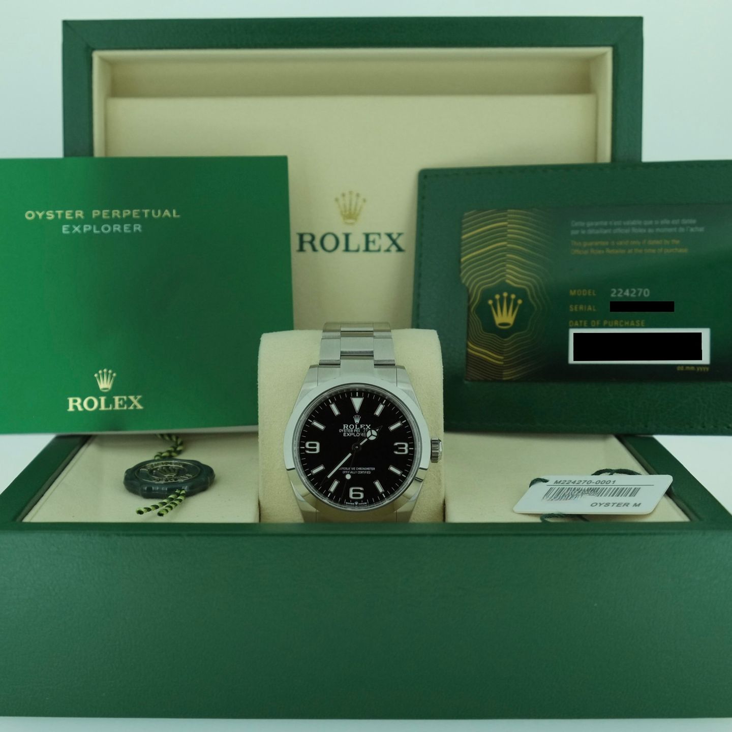 Rolex Explorer 224270 (2024) - Black dial 40 mm Steel case (4/6)