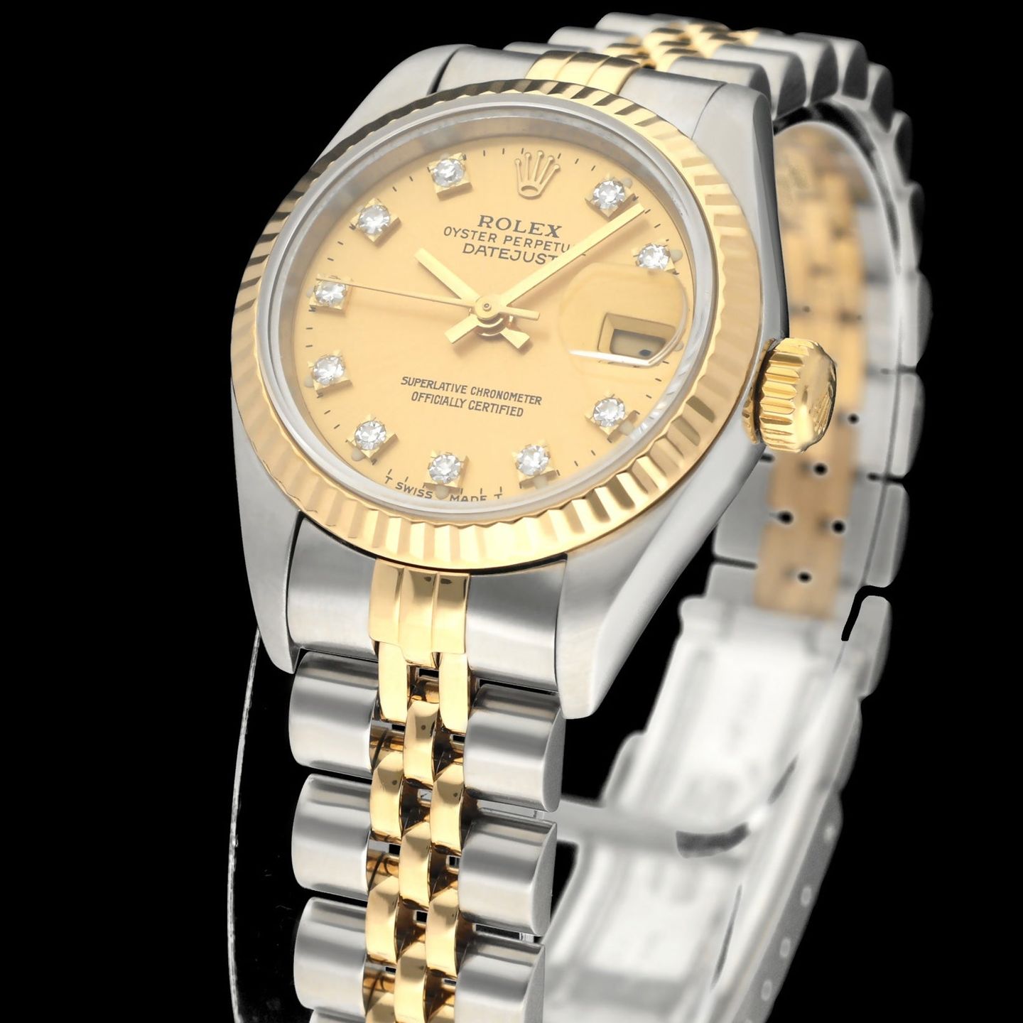 Rolex Lady-Datejust 69173G (1998) - 26mm Goud/Staal (7/8)