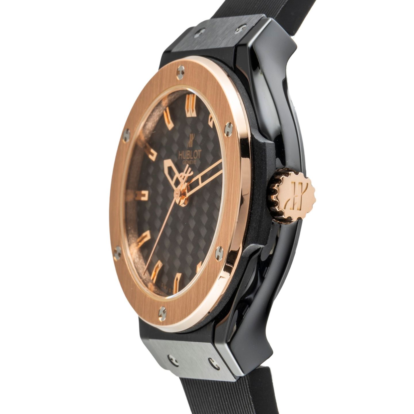 Hublot Classic Fusion Quartz 581.CO.1780.RX (2016) - Zwart wijzerplaat 33mm Roségoud (6/8)