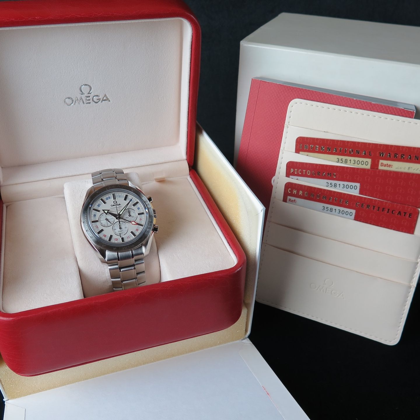 Omega Speedmaster Broad Arrow 3581.30.00 (2011) - Wit wijzerplaat 44mm Staal (8/8)