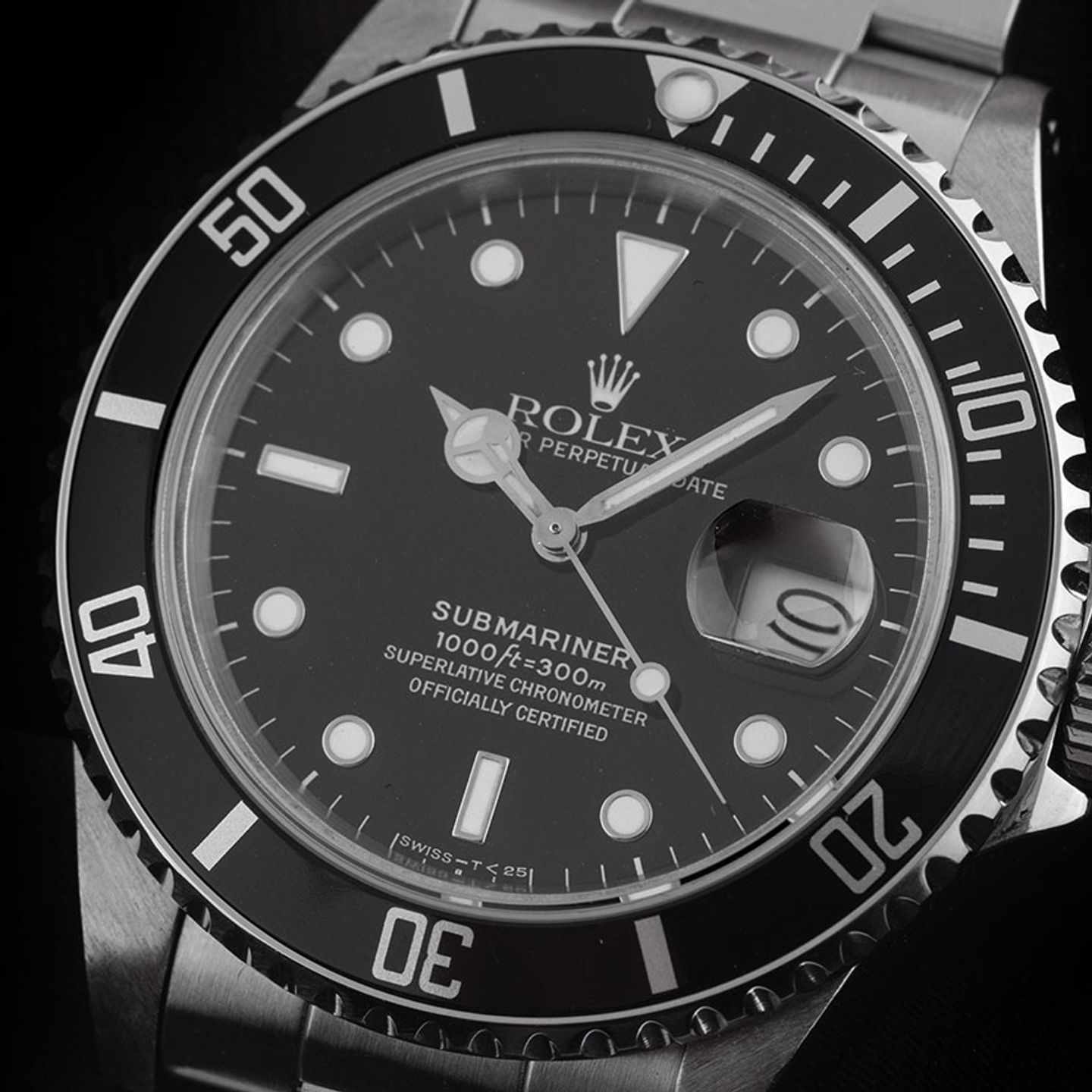 Rolex Submariner Date 16800 (1986) - Black dial 40 mm Steel case (3/8)