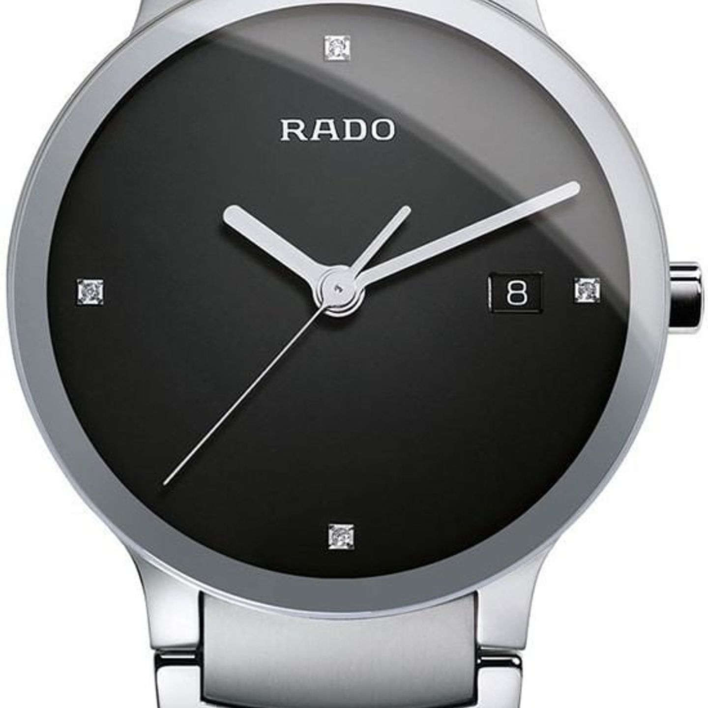 Rado Centrix R30927713 (2024) - Zwart wijzerplaat 38mm Staal (1/3)