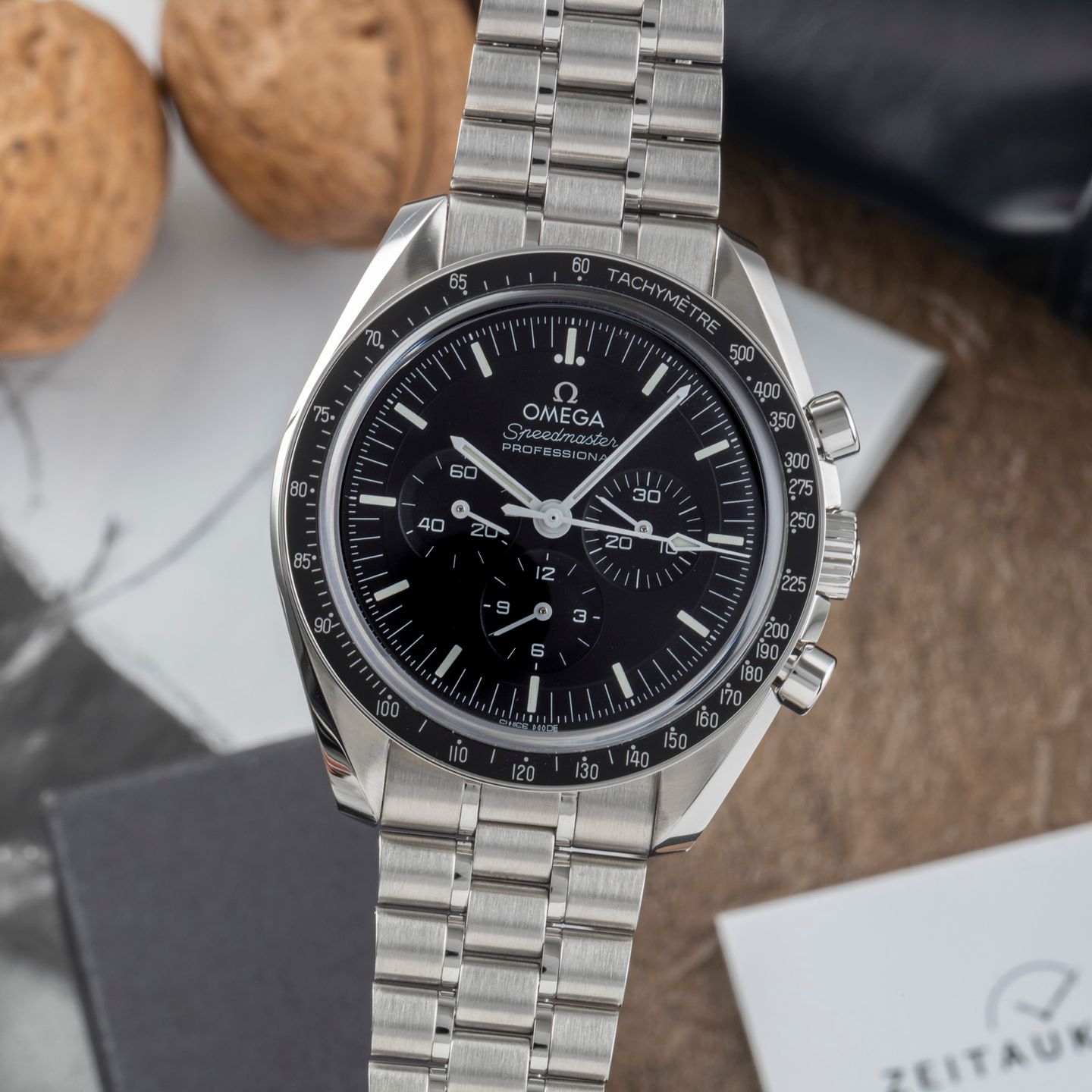 Omega Speedmaster Professional Moonwatch 310.30.42.50.01.002 (Onbekend (willekeurig serienummer)) - Zwart wijzerplaat 42mm Staal (3/8)