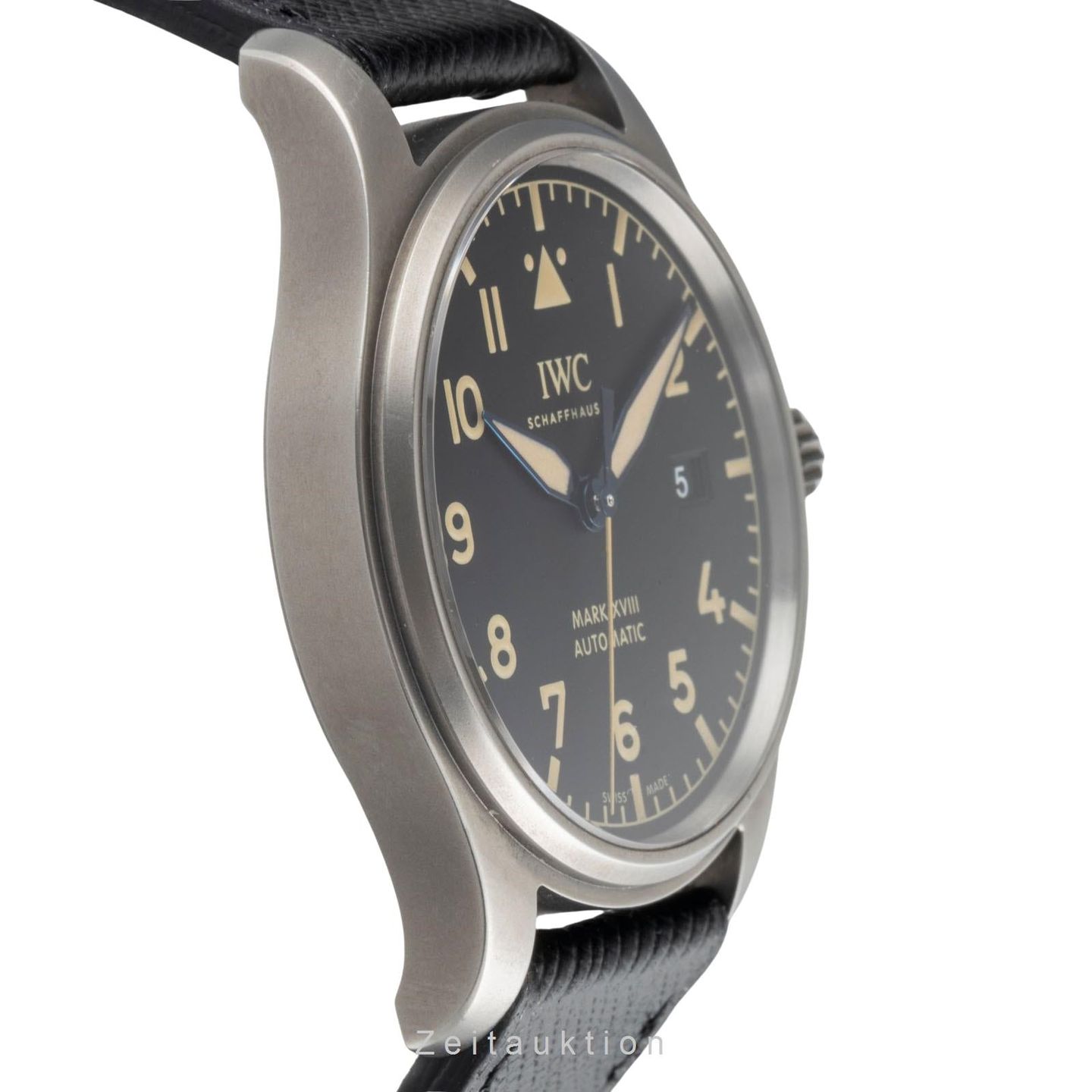 IWC Pilot Mark IW327006 (2019) - Zwart wijzerplaat 40mm Titanium (6/8)