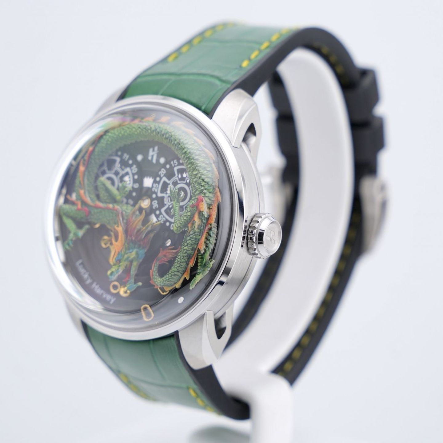 Lucky harvey Unknown Green Dragon (2025) - Black dial 43 mm Steel case (2/8)