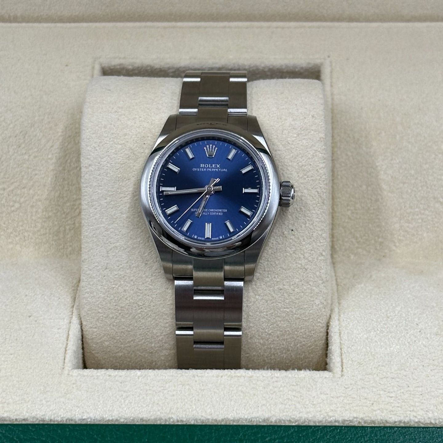 Rolex Oyster Perpetual 28 276200 (2024) - Blue dial 28 mm Steel case (5/8)