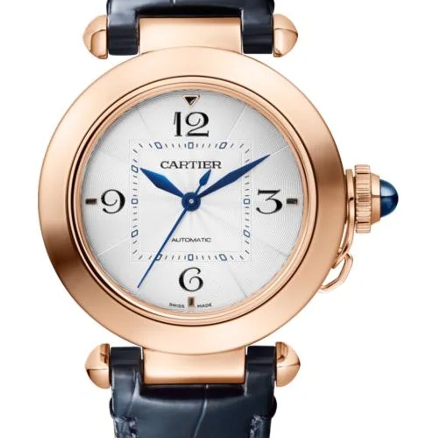 Cartier Pasha WGPA0014 (2026) - Zilver wijzerplaat 35mm Roségoud (1/1)