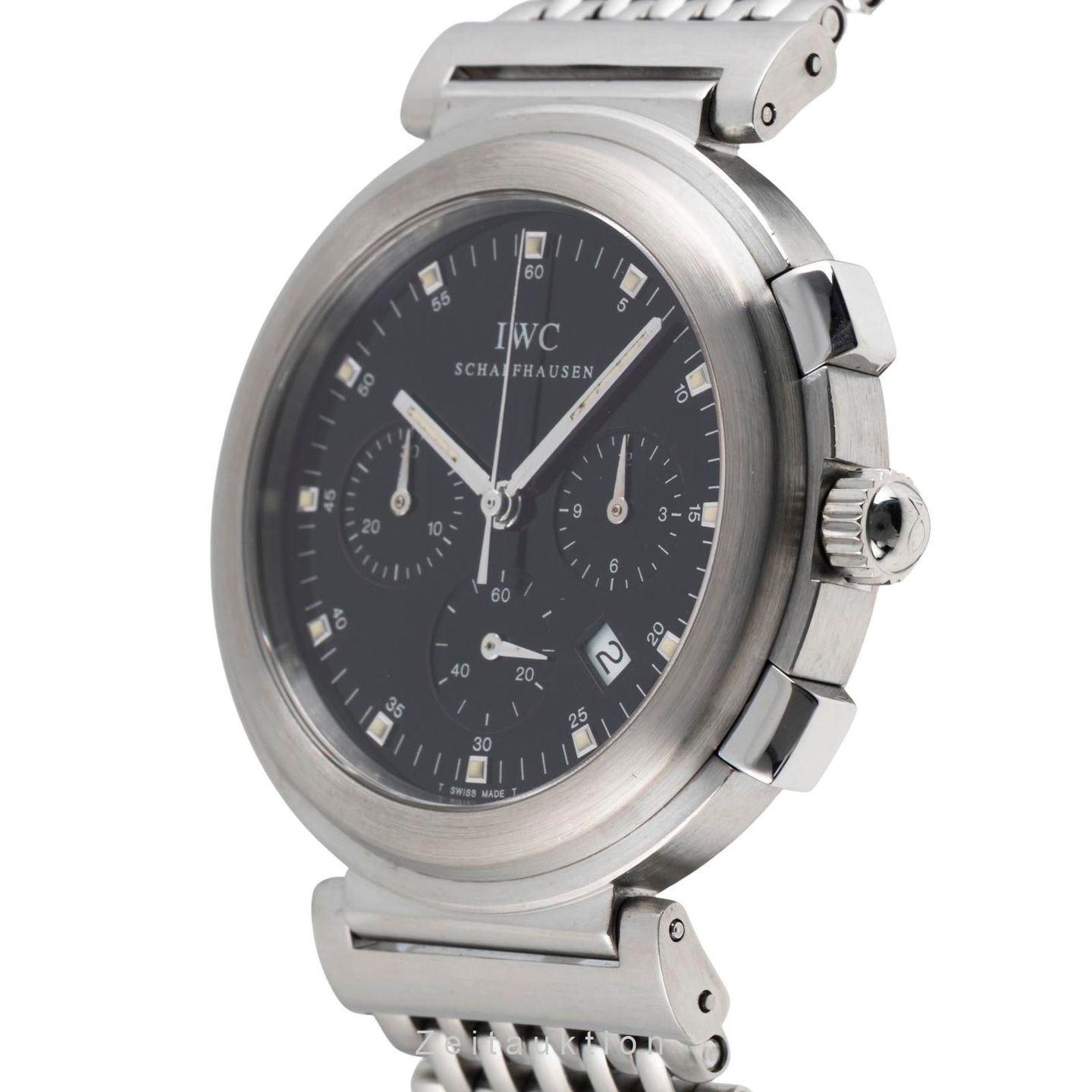 IWC Da Vinci Chronograph IW372805 (2000) - Zwart wijzerplaat 37mm Staal (5/8)