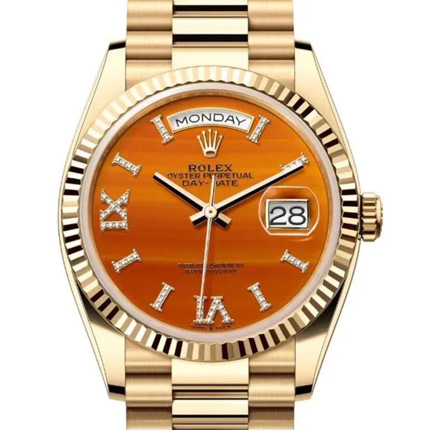 Rolex Day-Date 36 128238 (2024) - Champagne wijzerplaat 36mm Geelgoud (2/6)