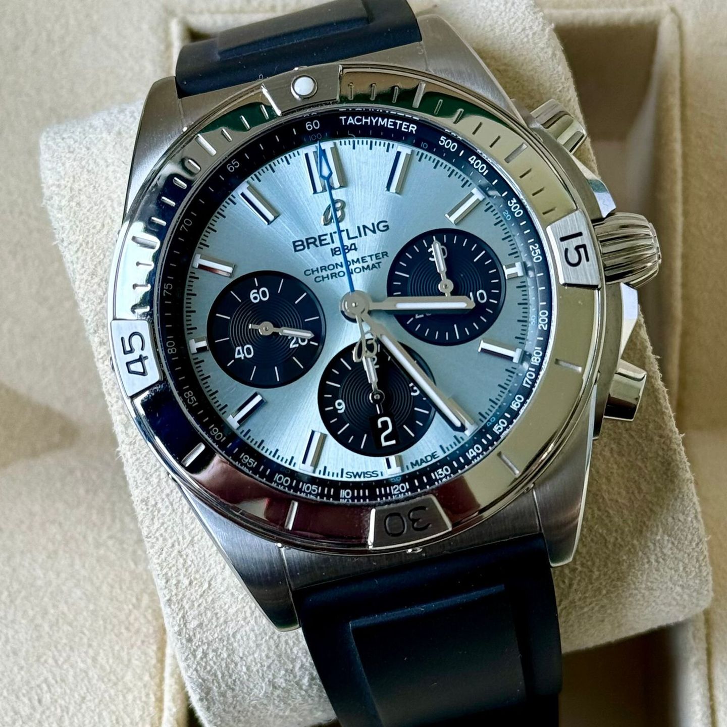 Breitling Chronomat 42 PB0134101C1S1 (2021) - Blue dial 42 mm Steel case (1/1)