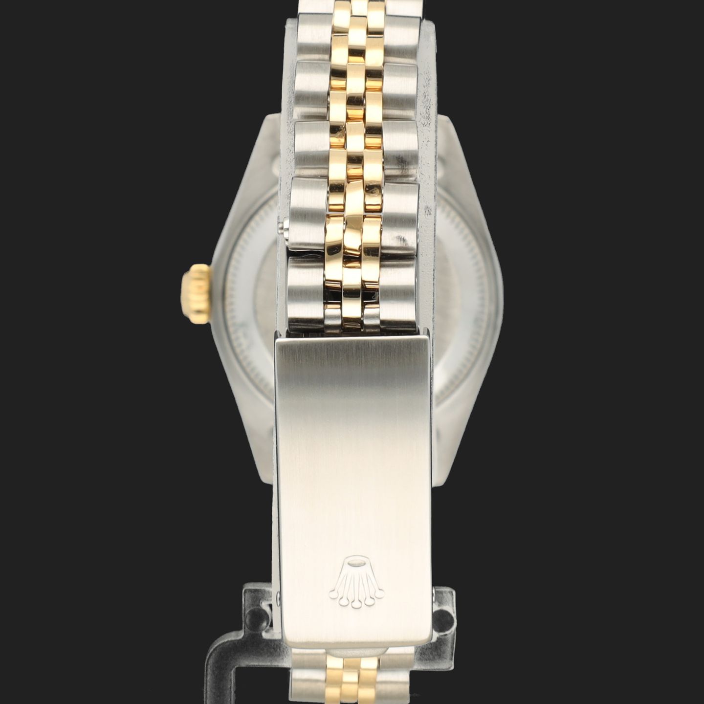 Rolex Lady-Datejust 69173 (1987) - Champagne dial 26 mm Gold/Steel case (6/8)