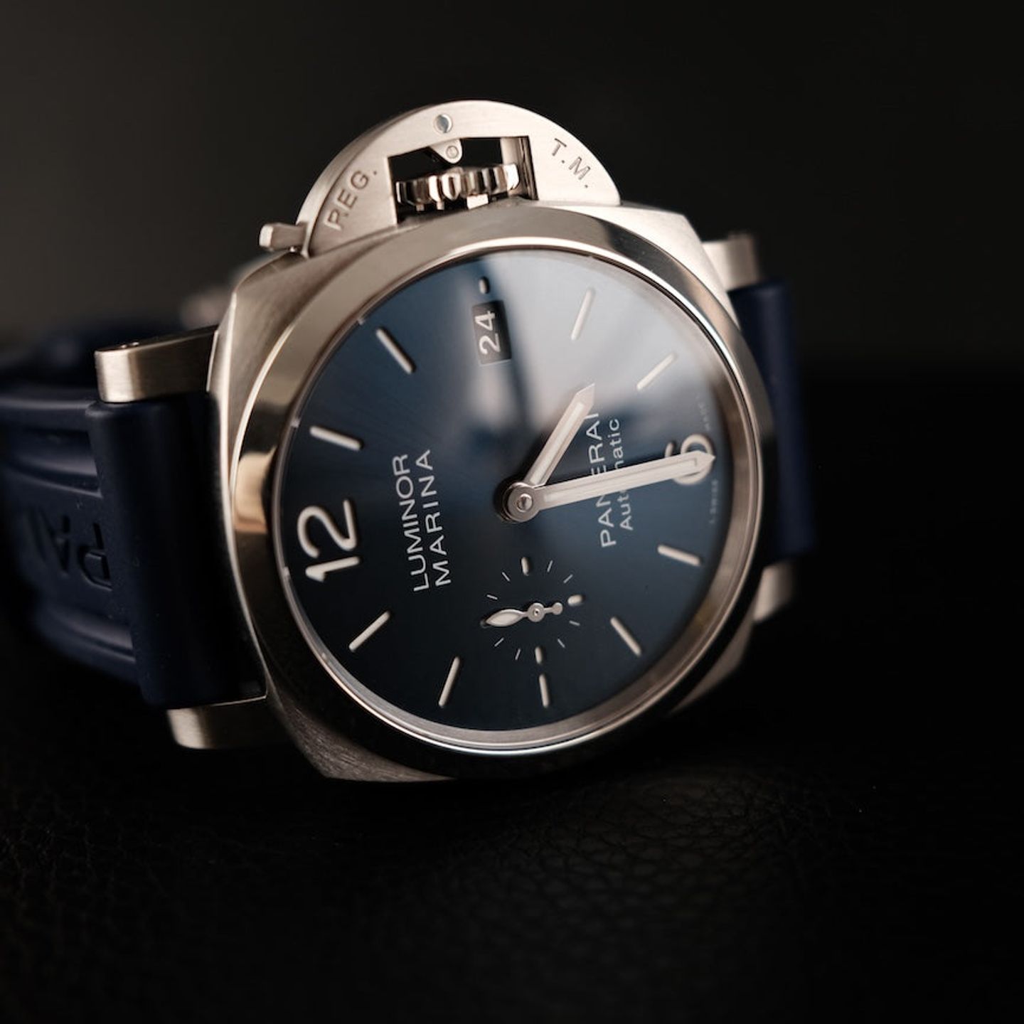 Panerai Luminor Marina 1950 3 Days Automatic PAM01393 (2022) - Blauw wijzerplaat 42mm Staal (1/8)