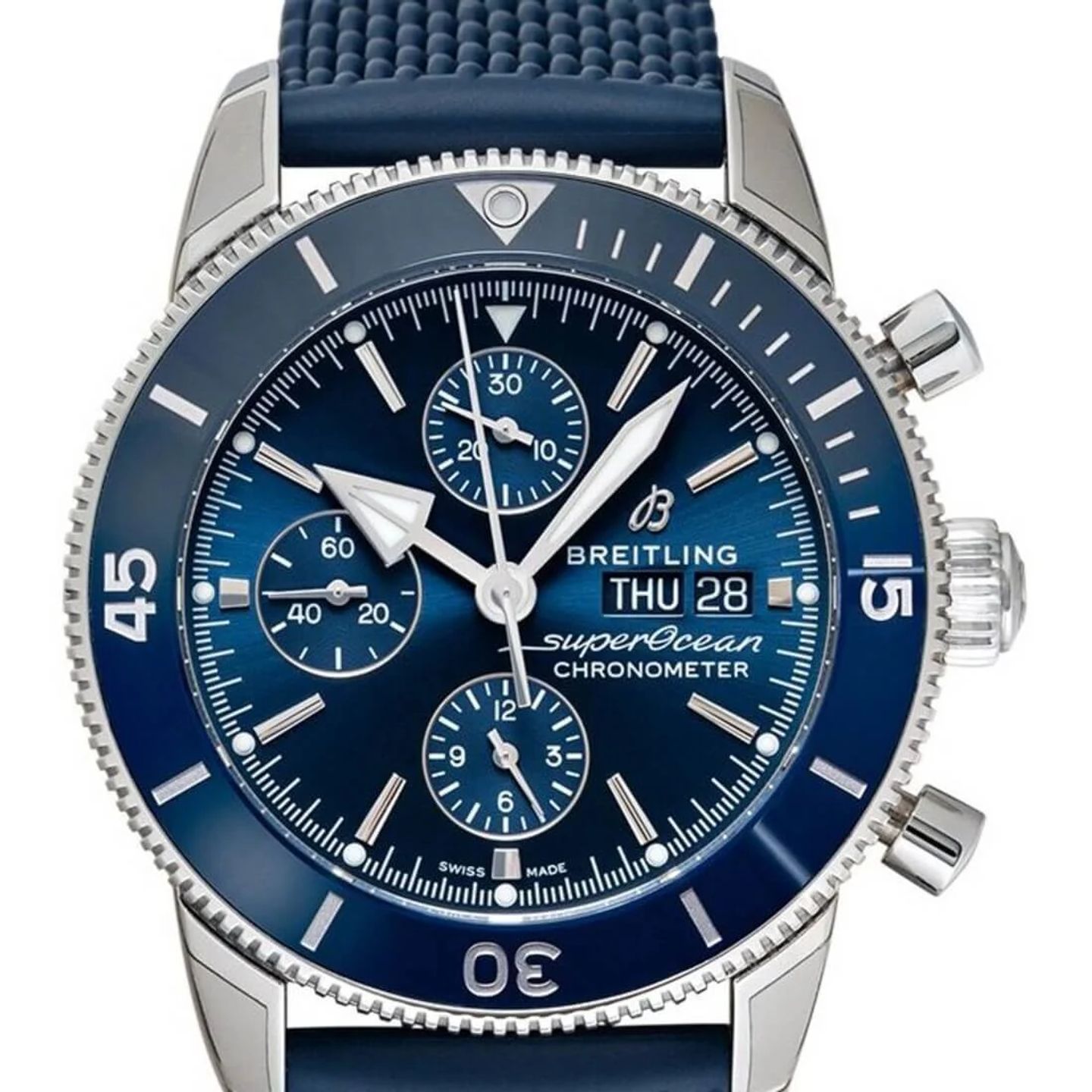 Breitling Superocean Heritage II Chronograph A13313161C1S1 (2024) - Blauw wijzerplaat 44mm Staal (1/2)