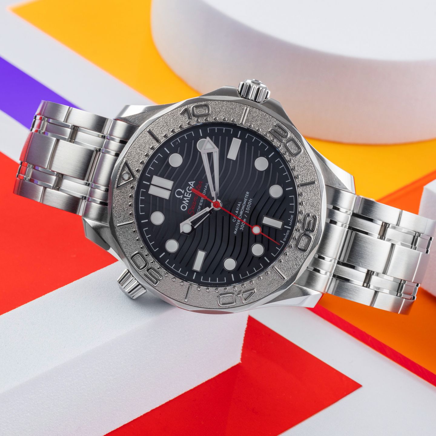 Omega Seamaster Diver 300 M 210.30.42.20.01.002 (Onbekend (willekeurig serienummer)) - Zwart wijzerplaat 42mm Staal (2/8)