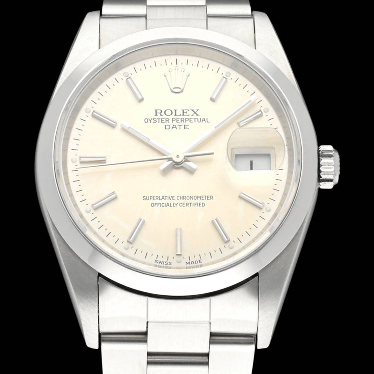 Rolex Oyster Perpetual Date 15200 (2000) - Silver dial 34 mm Steel case (1/7)