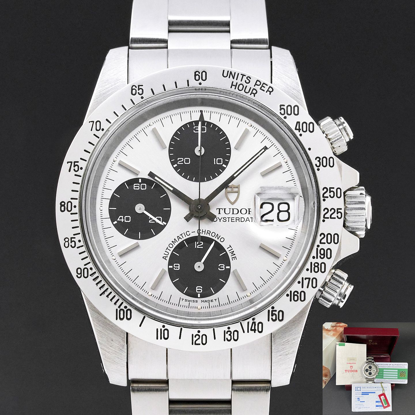 Tudor Oysterdate Big Block 79180 (1993) - 40 mm Steel case (1/8)
