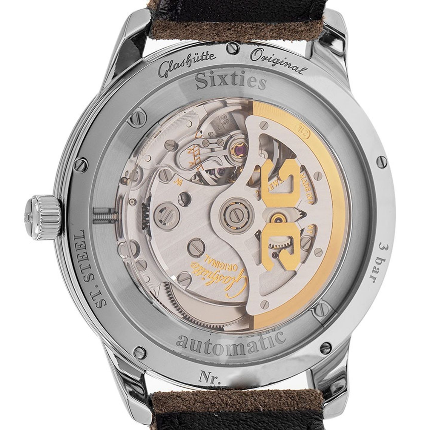 Glashütte Original Sixties 1-39-52-14-02-04 (2025) - Blue dial 39 mm Steel case (6/7)