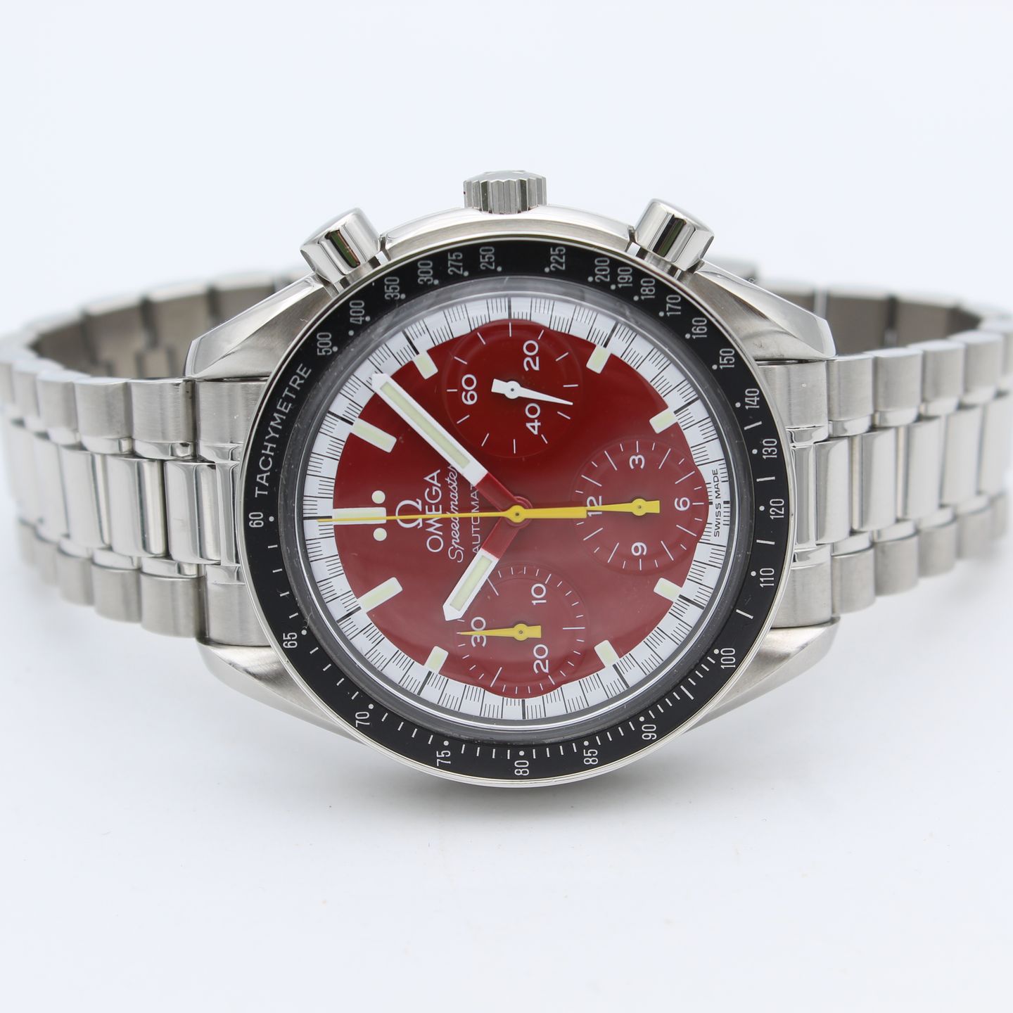 Omega Speedmaster Reduced 3510.61.00 (1993) - Red dial 39 mm Steel case (2/8)