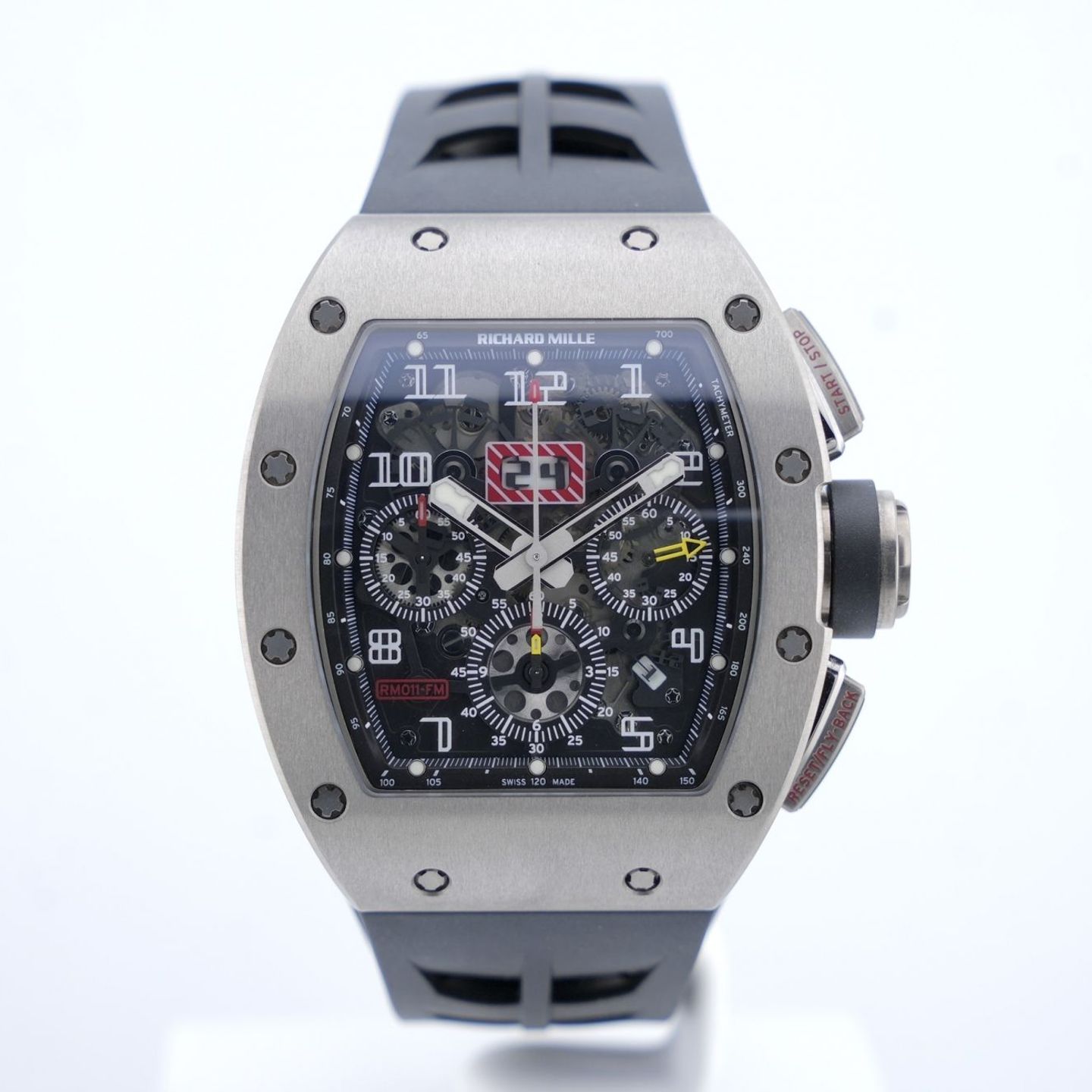 Richard Mille RM 011 RM011 TI (2014) - Transparant wijzerplaat 40mm Titanium (2/8)