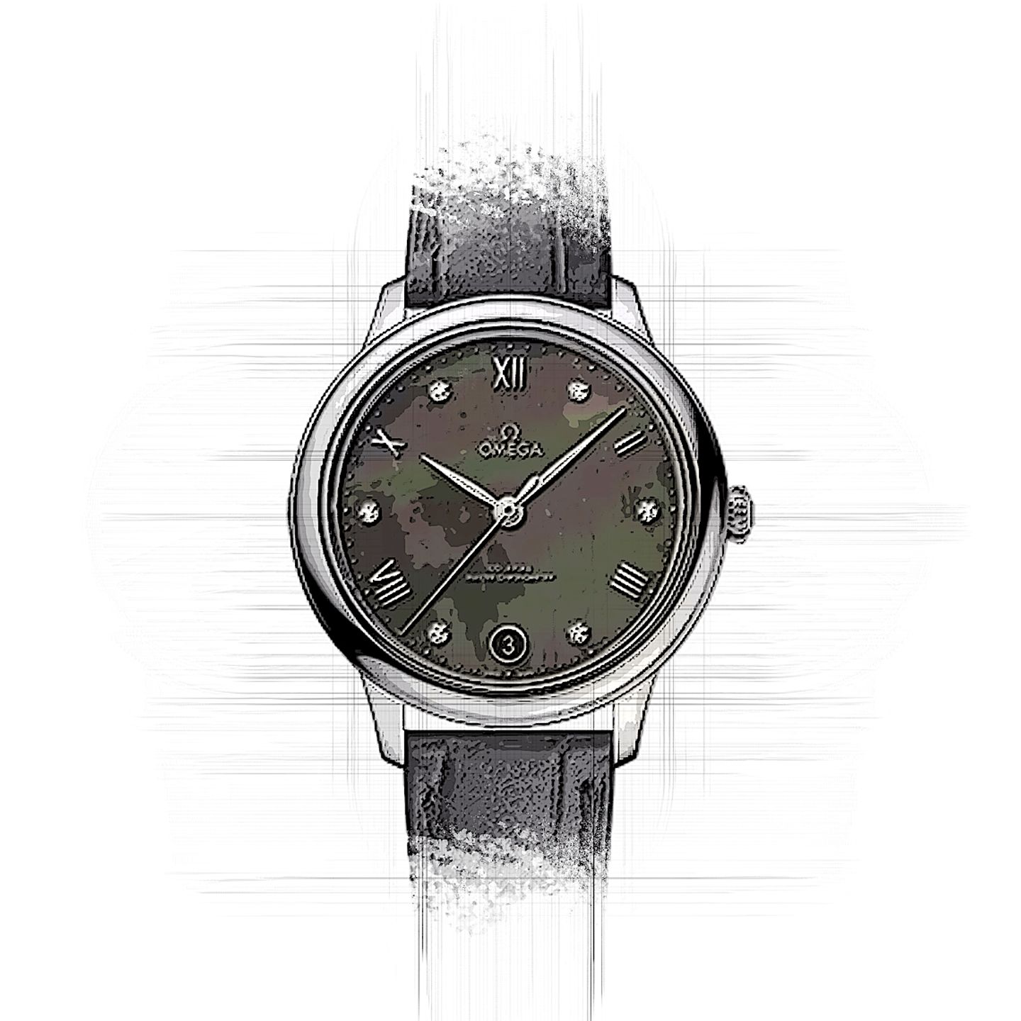 Omega De Ville 434.13.34.20.57.001 (2024) - Brown dial 34 mm Steel case (2/2)