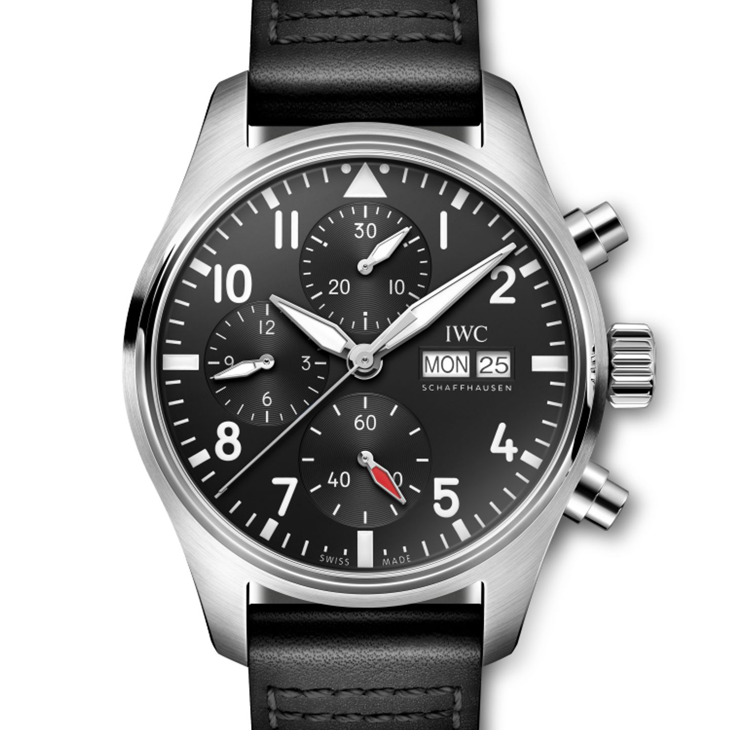 IWC Pilot Chronograph IW388111 (2023) - Zwart wijzerplaat 41mm Staal (1/1)