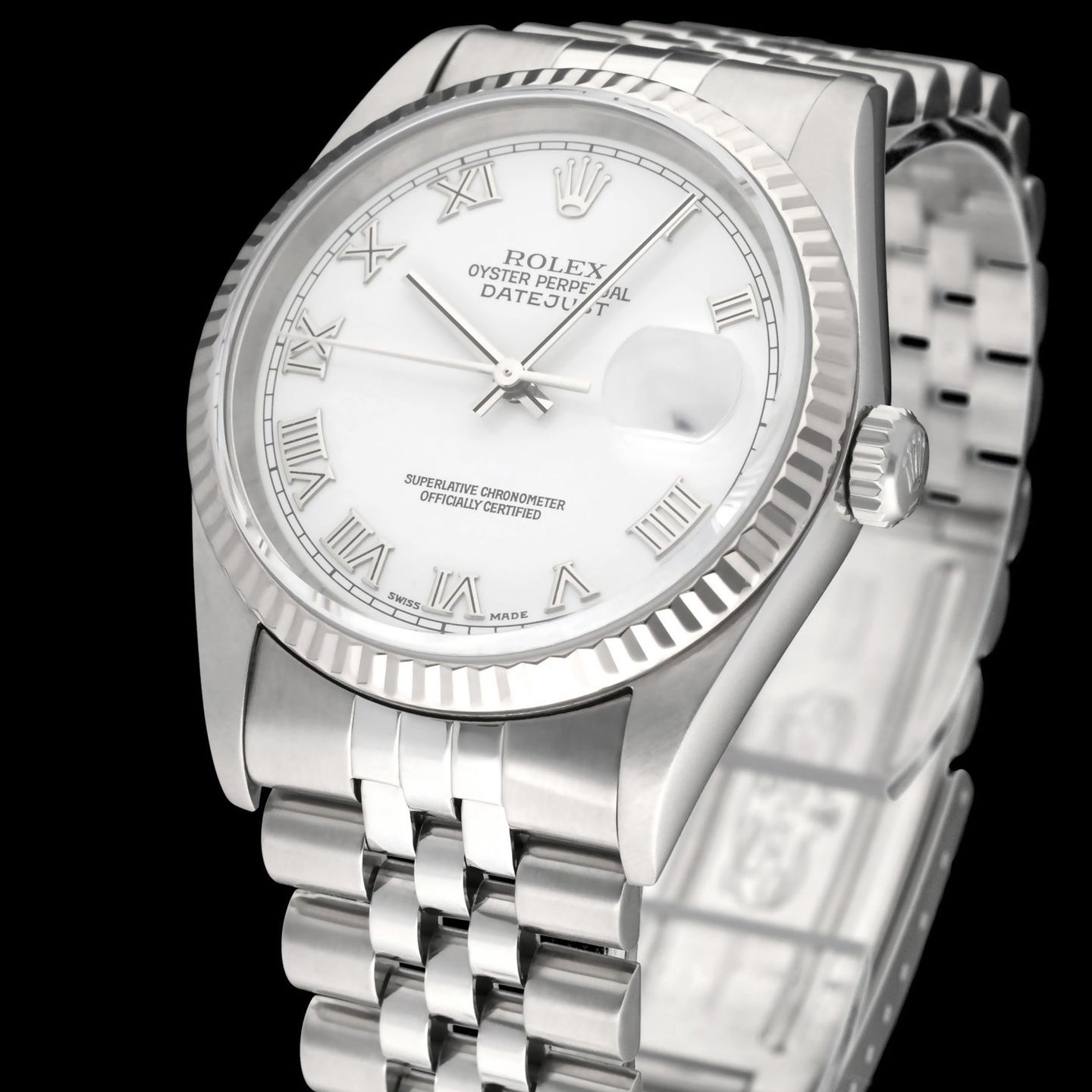 Rolex Datejust 36 16234 (2002) - Silver dial 36 mm Steel case (7/8)