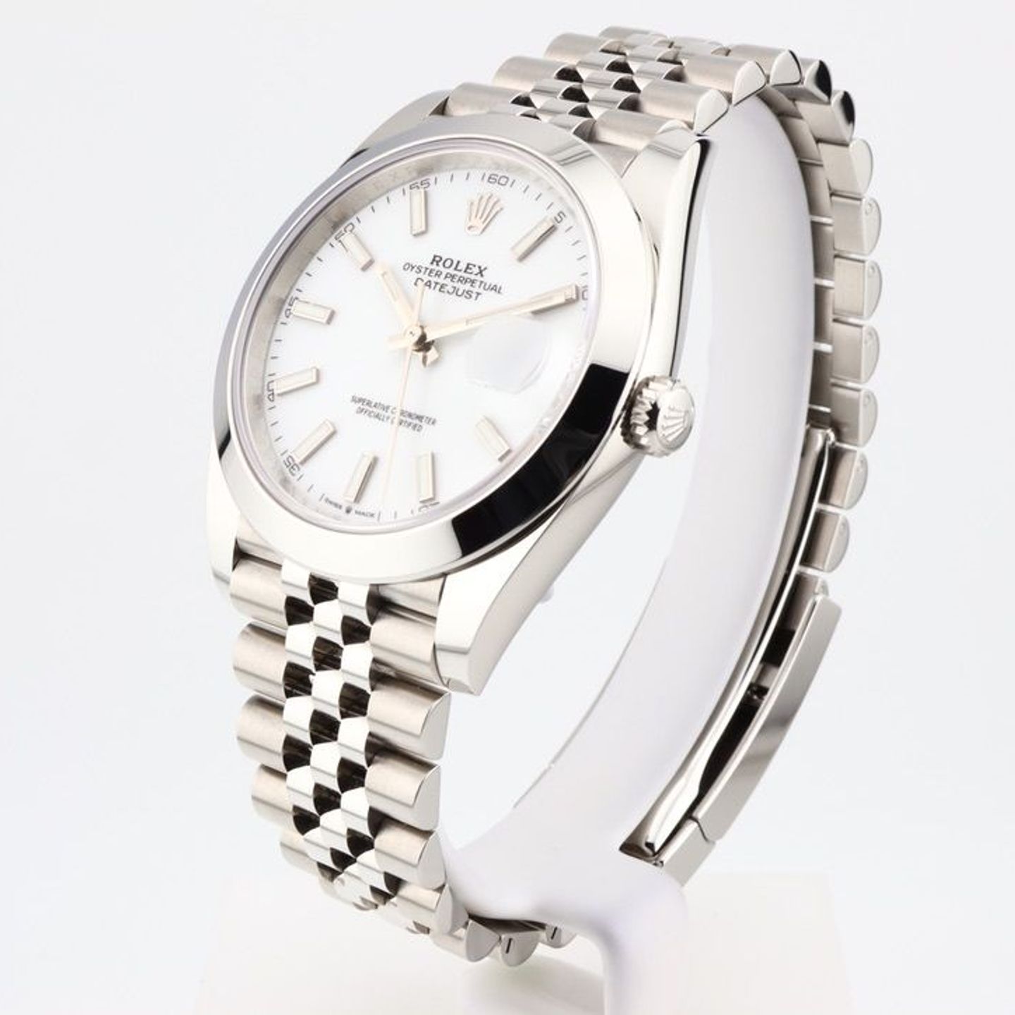 Rolex Datejust 41 126300 (2023) - Wit wijzerplaat 41mm Staal (2/8)