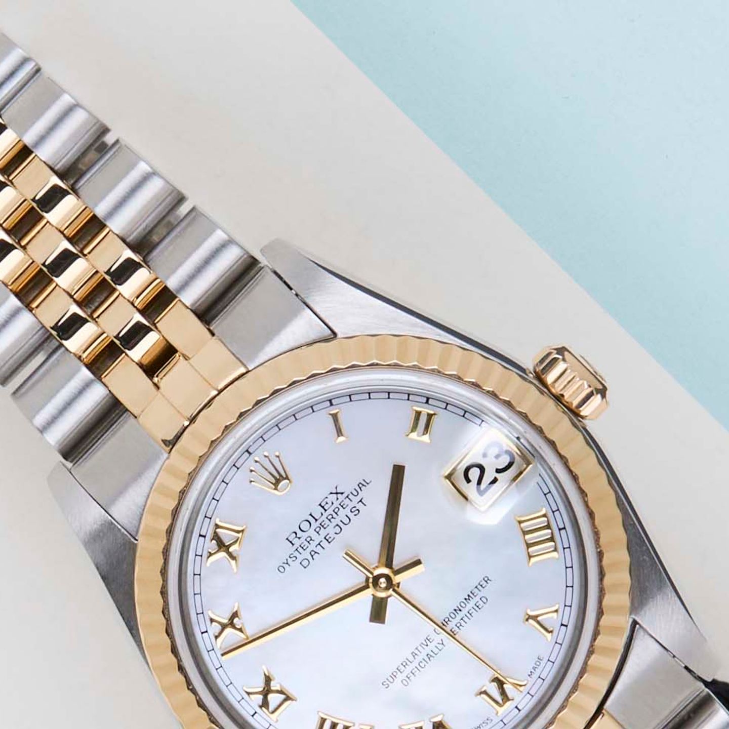 Rolex Datejust 31 78273 (2006) - 31 mm Gold/Steel case (3/8)