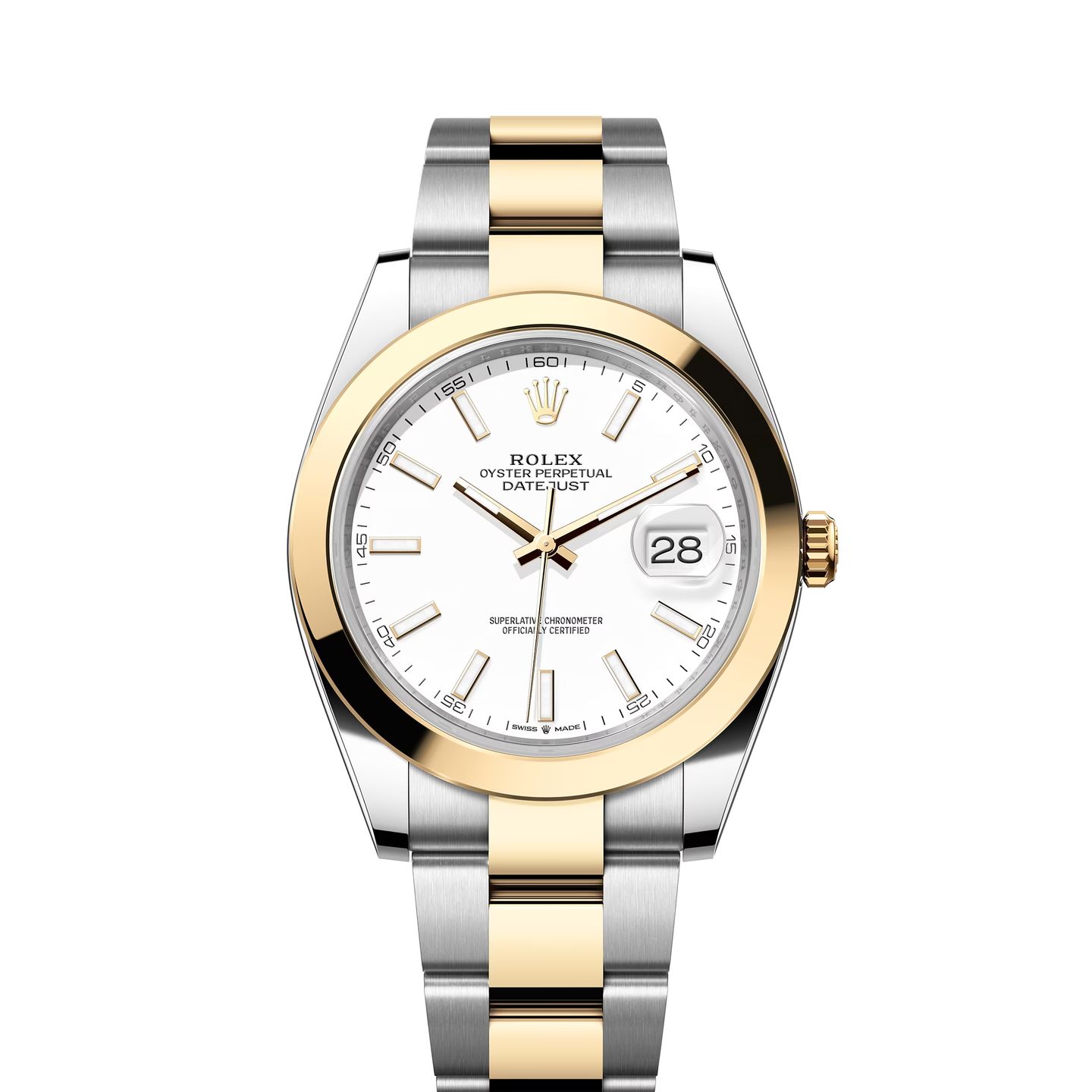 Rolex Datejust 41 126303 (2024) - Wit wijzerplaat 41mm Goud/Staal (1/1)