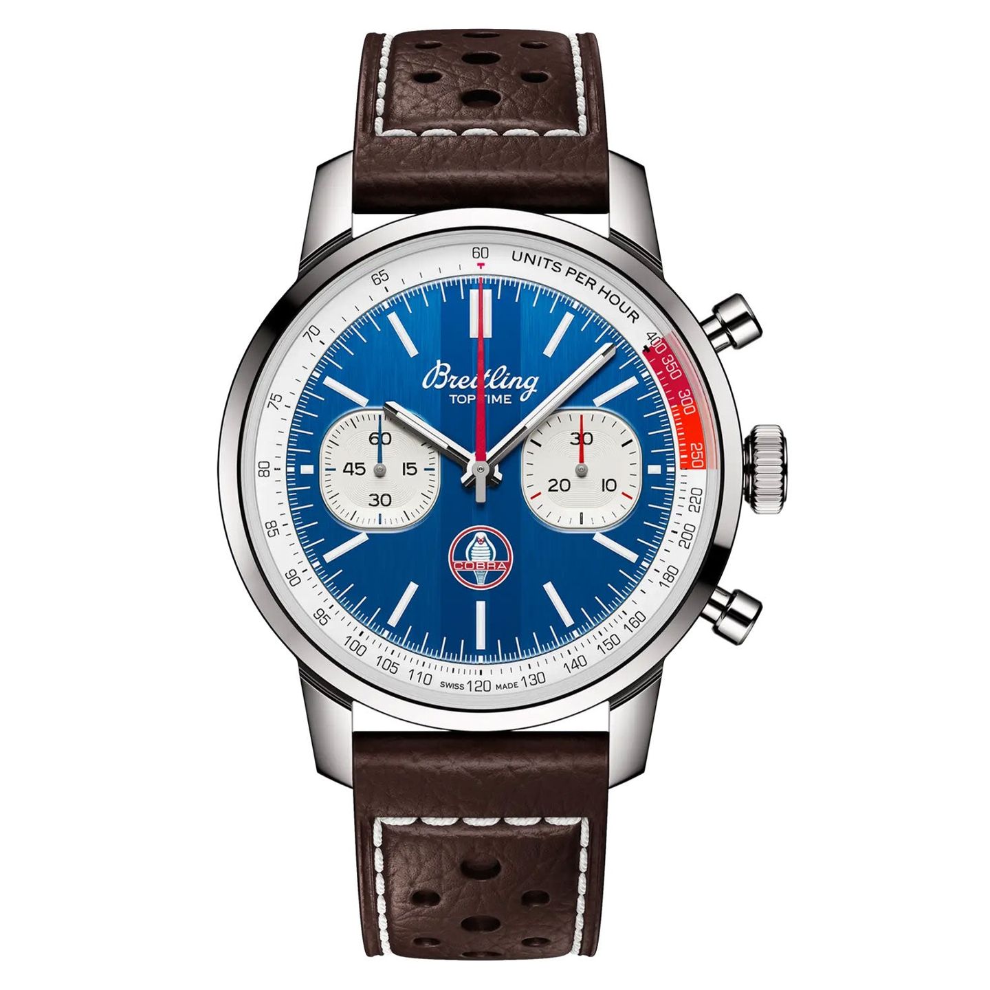 Breitling Top Time AB01763A1C1X1 (Unknown (random serial)) - Blue dial 41 mm Steel case (1/4)