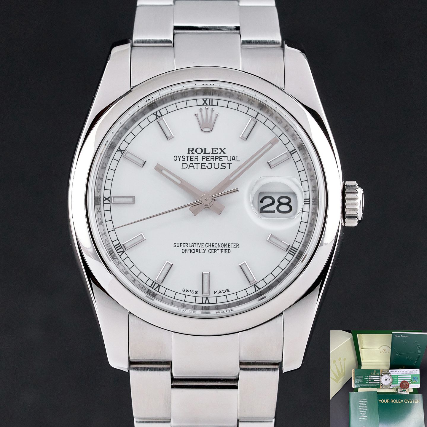 Rolex Datejust 36 116200 (2008) - 36mm Staal (1/7)