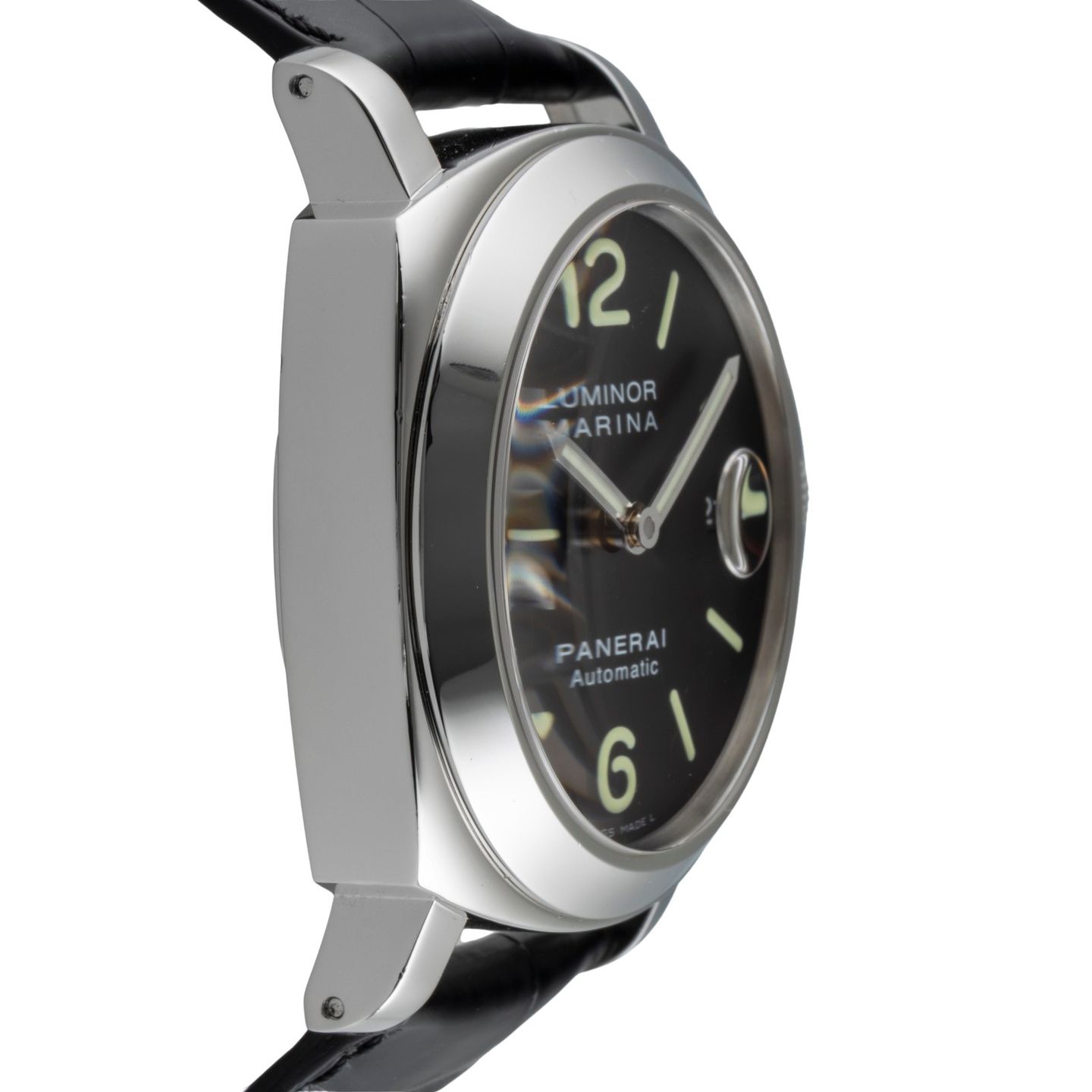 Panerai Luminor Marina Automatic PAM00104 (2004) - Black dial 44 mm Steel case (7/8)