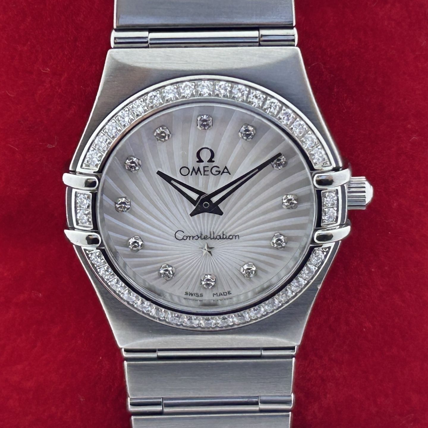 Omega Constellation Quartz 111.15.26.60.55.001 (2009) - Parelmoer wijzerplaat 26mm Staal (1/8)