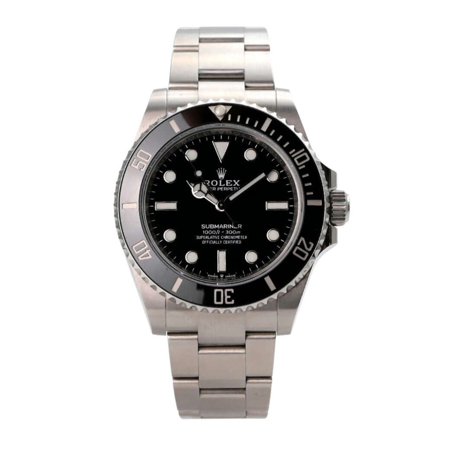 Rolex Submariner No Date 124060 (2021) - Zwart wijzerplaat 41mm Staal (2/8)