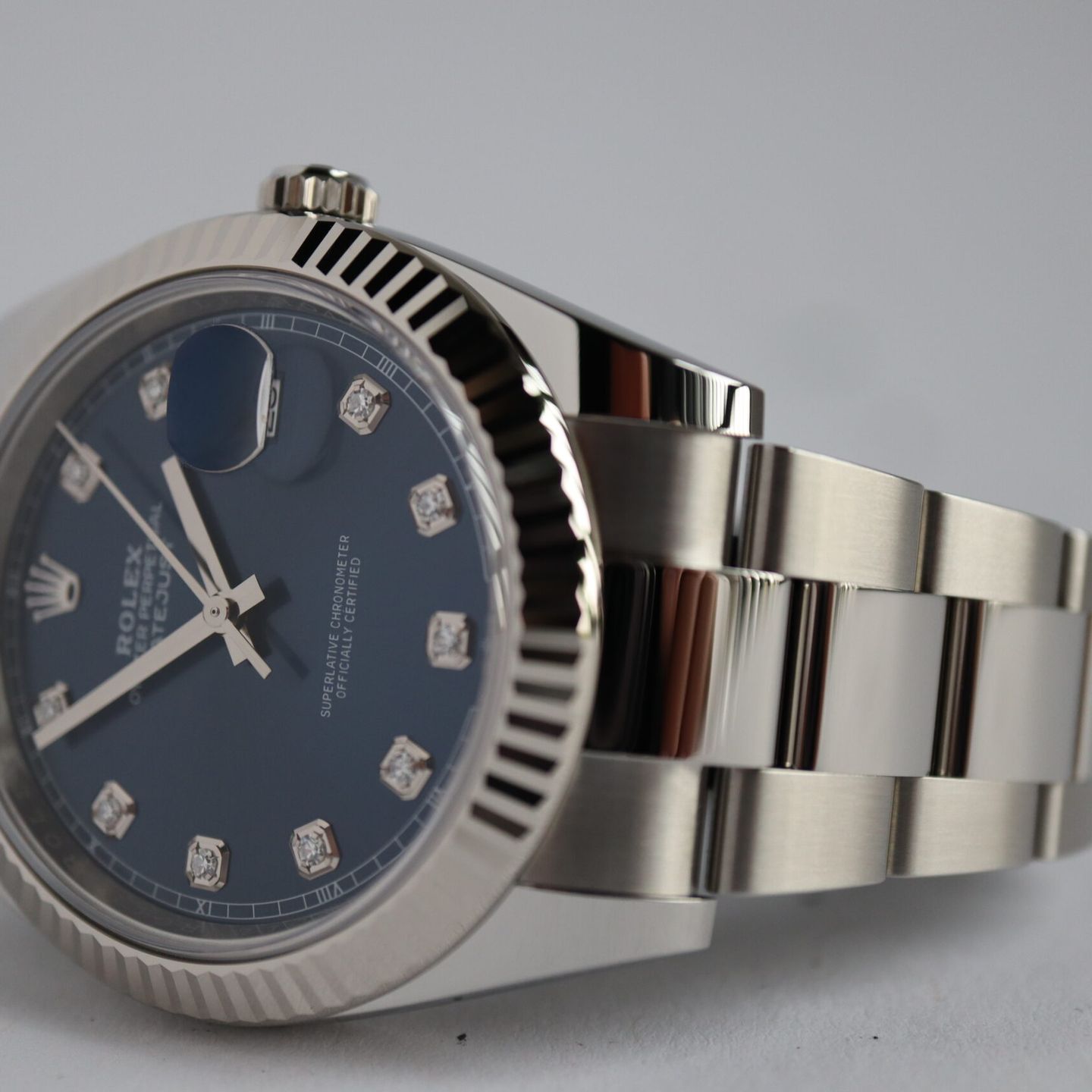 Rolex Datejust 41 126334 (2024) - Blauw wijzerplaat 41mm Staal (3/8)