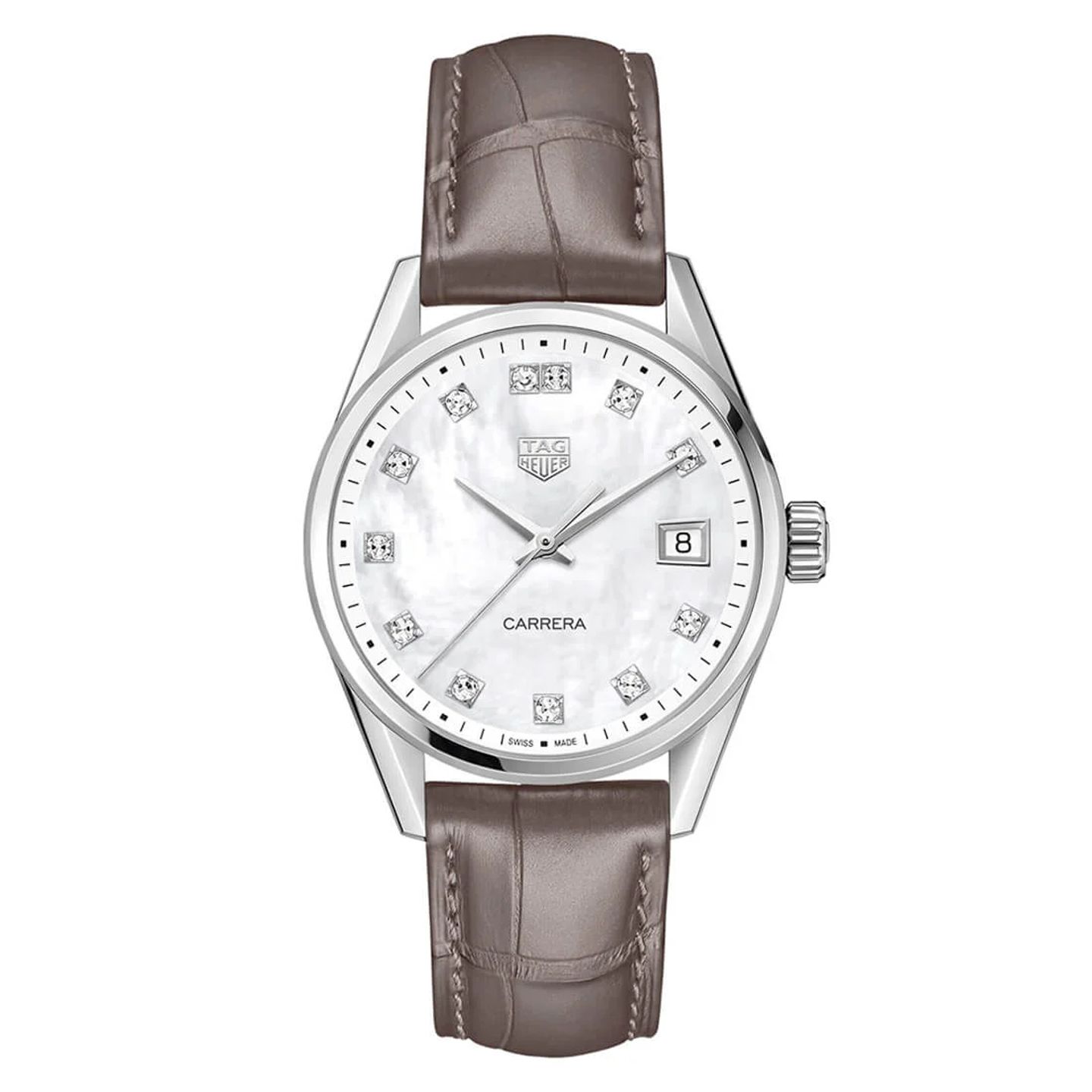 TAG Heuer Carrera Lady WBK1318.FC8258 (2023) - White dial 36 mm Steel case (3/3)