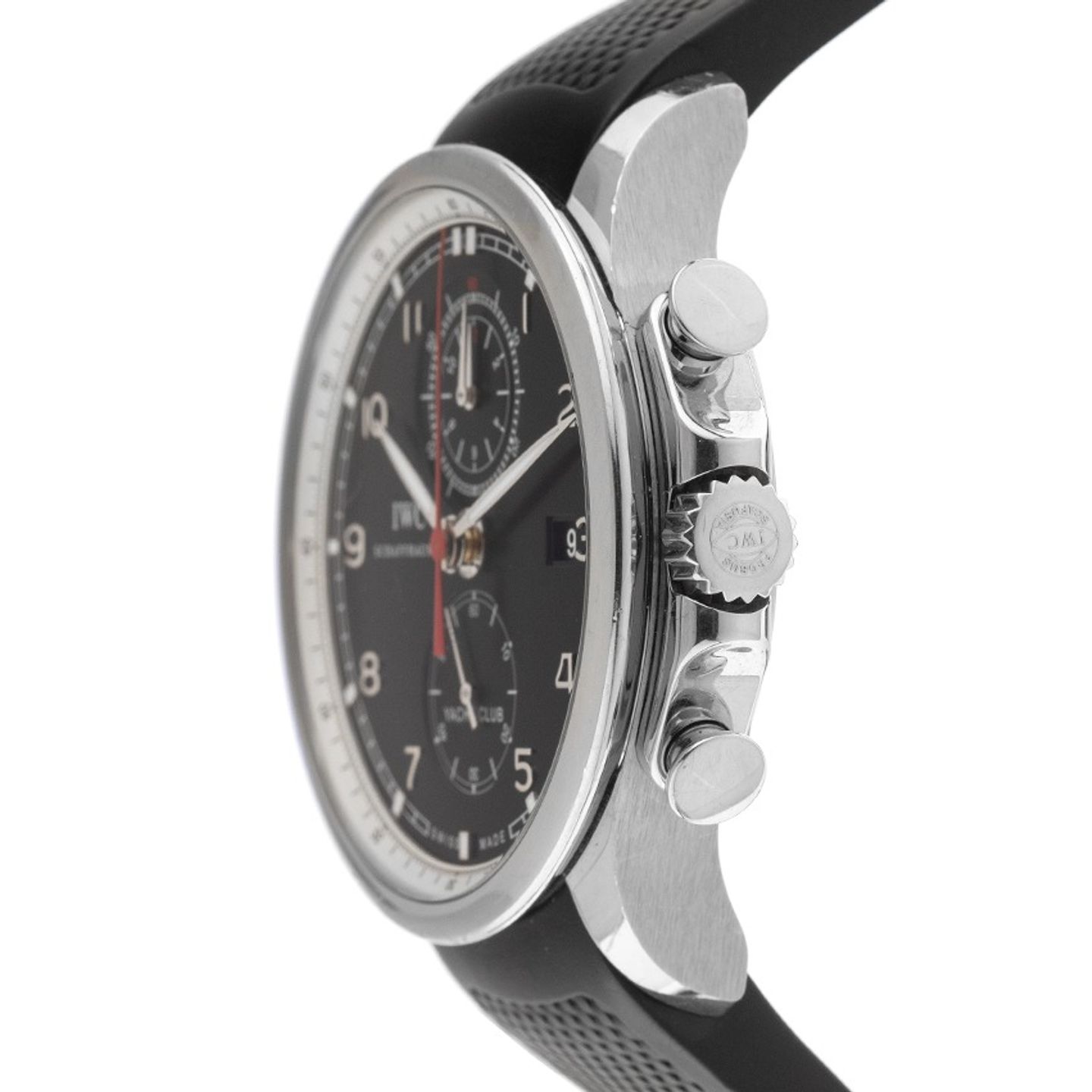 IWC Portuguese Yacht Club Chronograph IW390204 (2011) - Zwart wijzerplaat 45mm Staal (4/7)