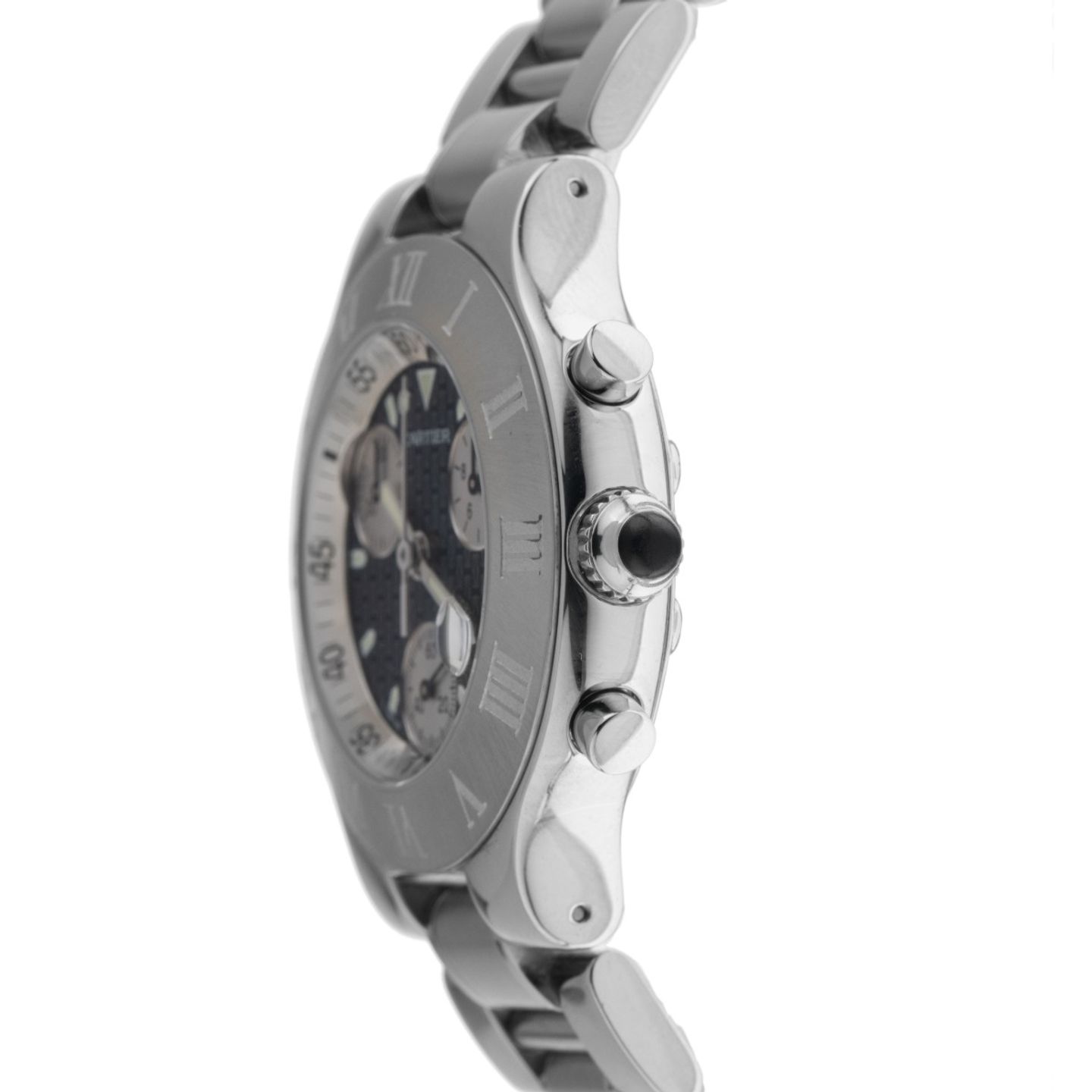 Cartier 21 Chronoscaph W10172T2 (2006) - Grijs wijzerplaat 38mm Staal (4/8)