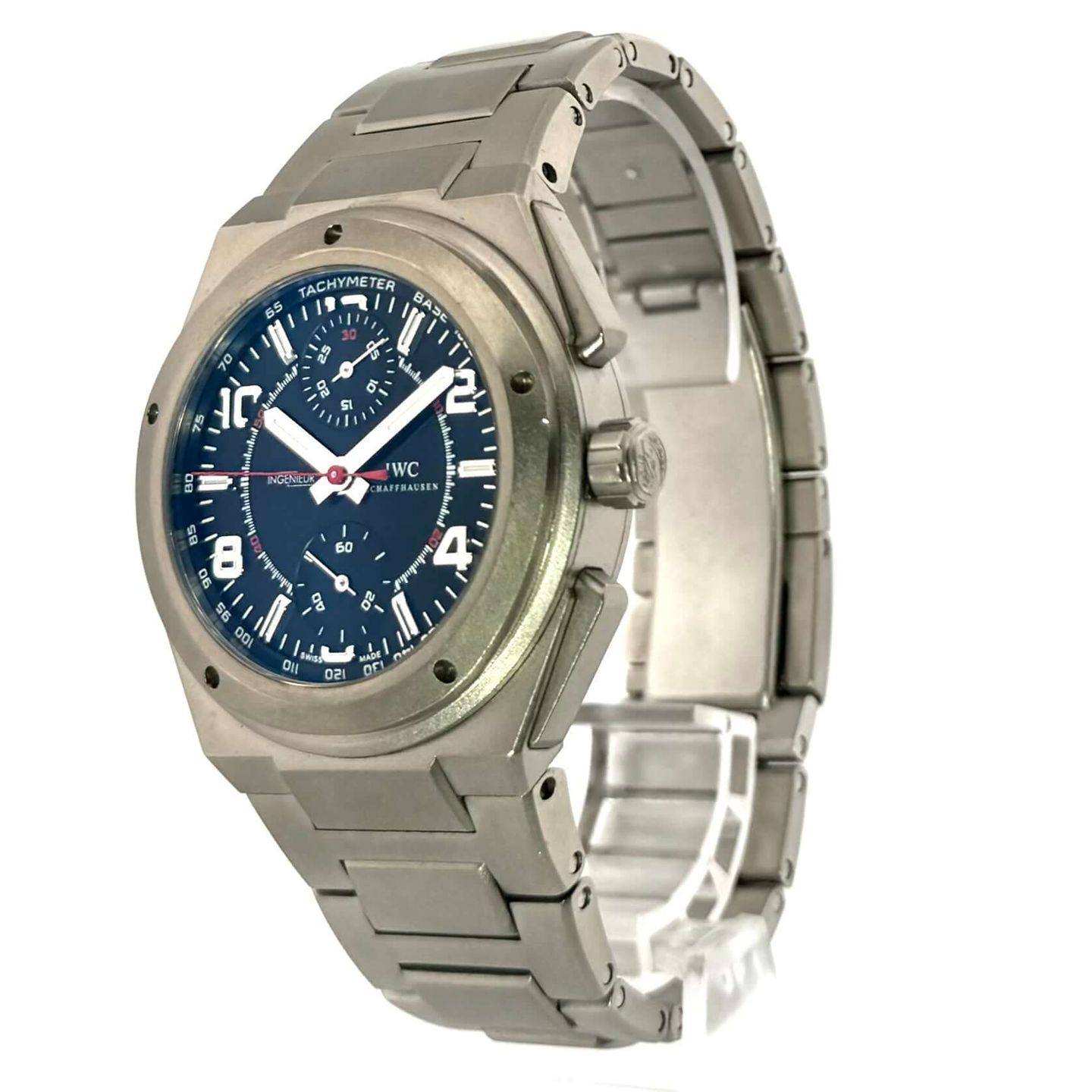 IWC Ingenieur AMG IW372503 (2008) - Zwart wijzerplaat 43mm Titanium (3/8)