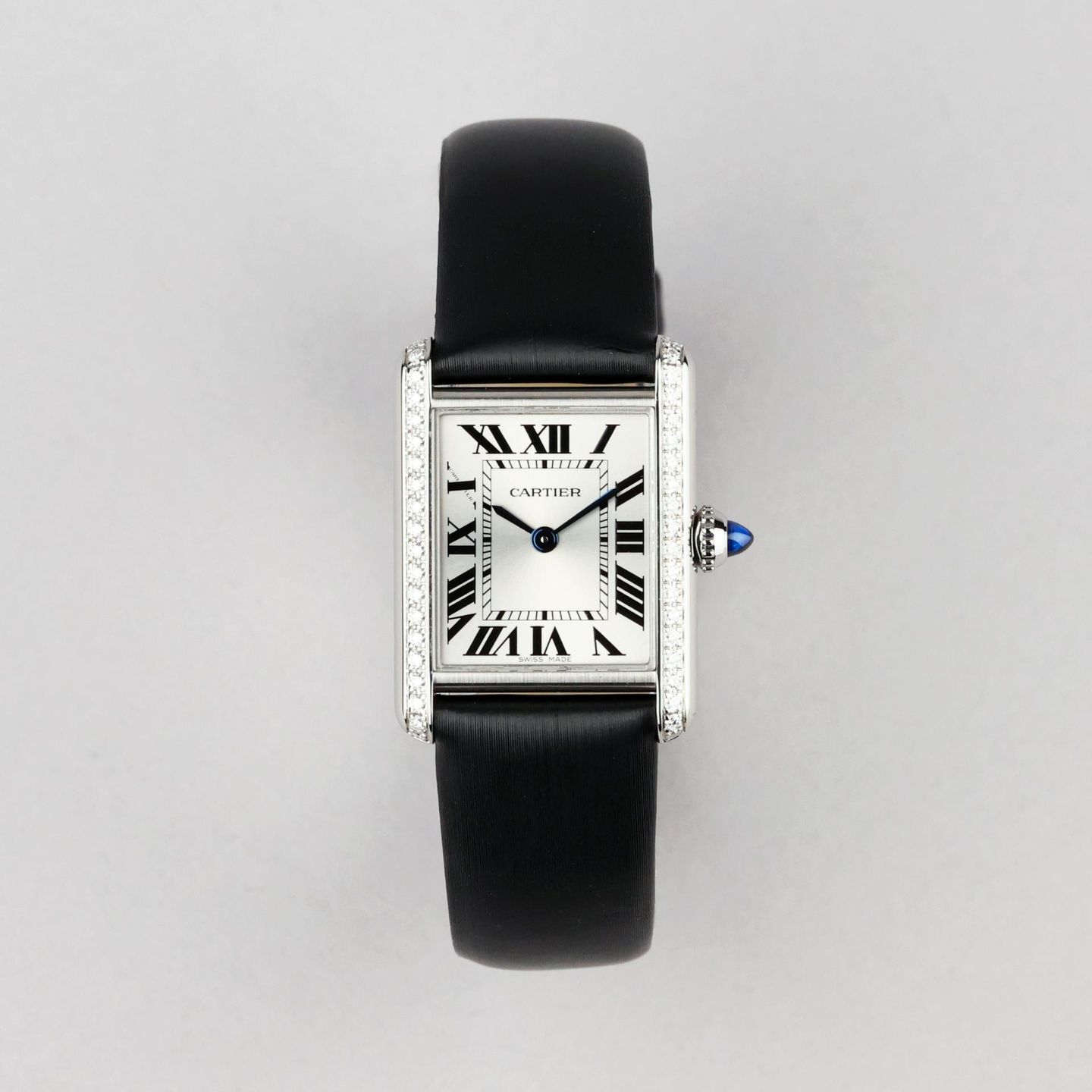 Cartier Tank W4TA0016 (2023) - White dial 27 mm Steel case (1/8)