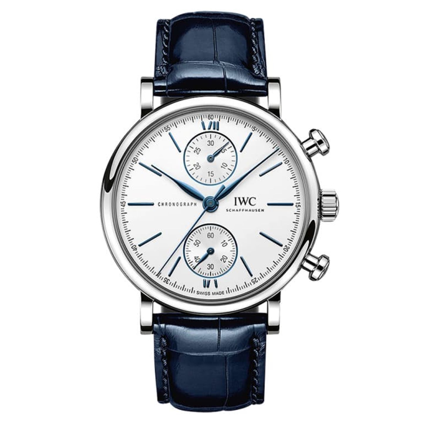 IWC Portofino Chronograph IW391407 (2023) - Zilver wijzerplaat 39mm Staal (1/1)