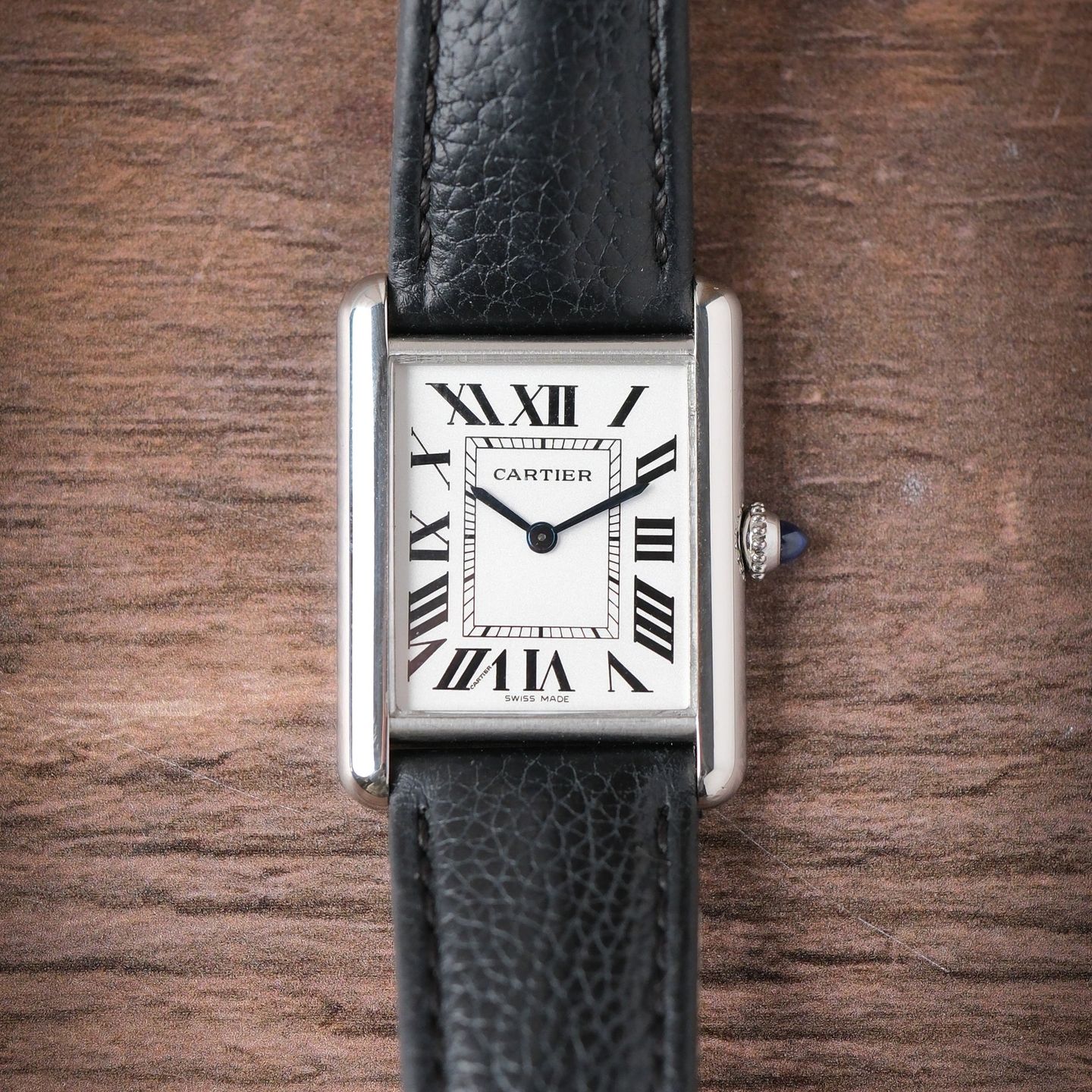 Cartier Tank WSTA0041 (2021) - White dial 34 mm Steel case (4/10)