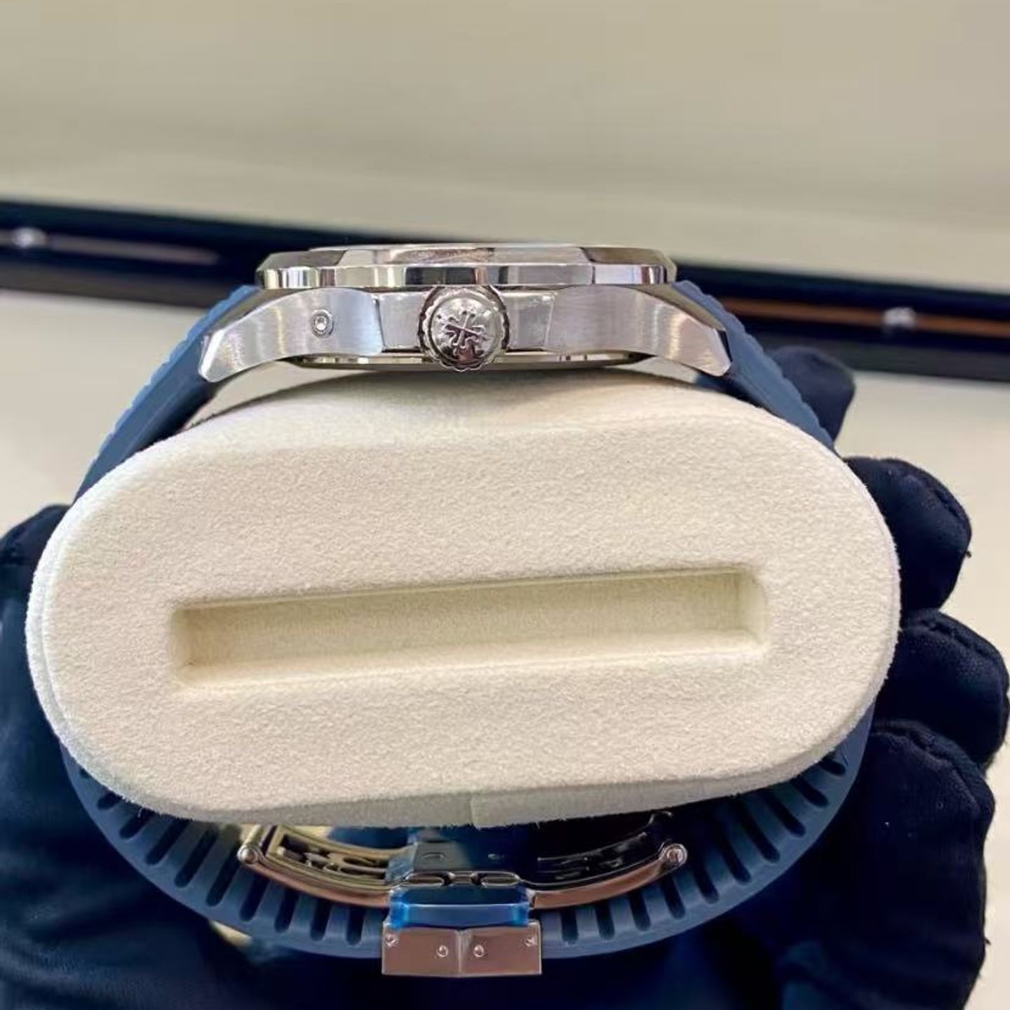 Patek Philippe Aquanaut 5164G-001 (2025) - Blauw wijzerplaat 41mm Witgoud (4/4)