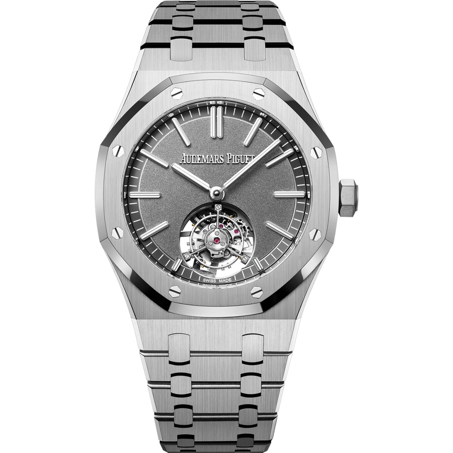 Audemars Piguet Royal Oak Tourbillon 26530TI.OO.1220TI.01 (2025) - Grey dial 41 mm Titanium case (1/1)