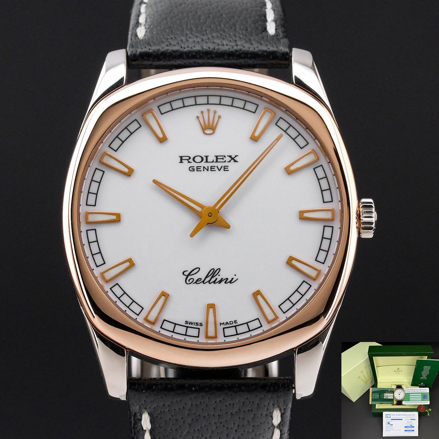 Rolex Cellini Danaos 4243 (2006) - Wit wijzerplaat 38mm Witgoud (1/8)